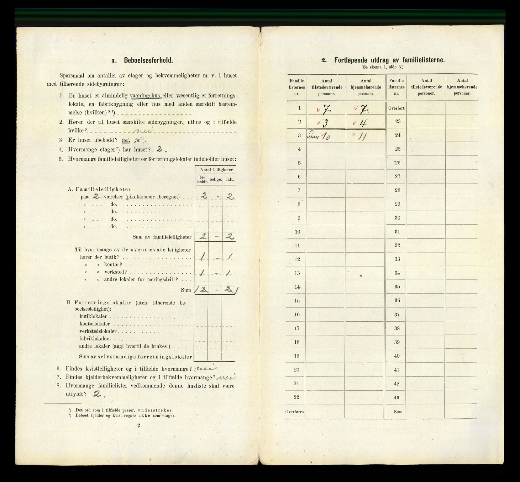 RA, 1910 census for Kristiansand, 1910, p. 2161