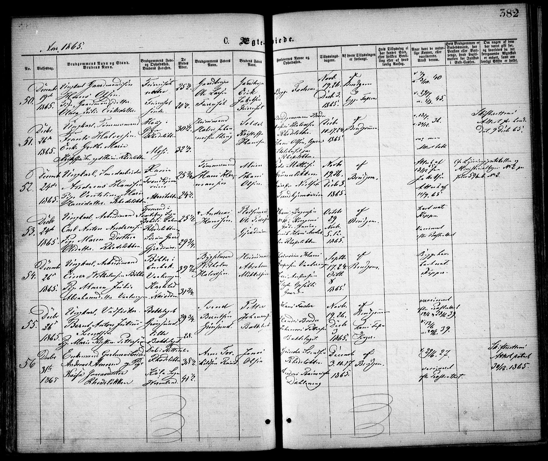 Østre Aker prestekontor Kirkebøker, SAO/A-10840/F/Fa/L0001: Parish register (official) no. I 1, 1861-1869, p. 382