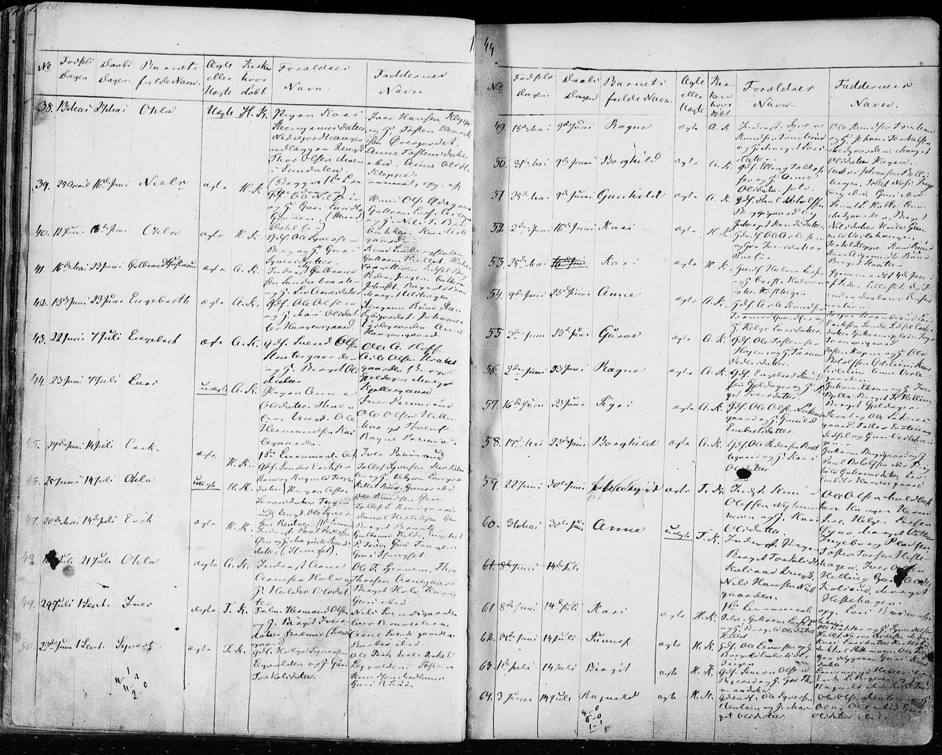 Ål kirkebøker, SAKO/A-249/F/Fa/L0005: Parish register (official) no. I 5, 1825-1848, p. 129