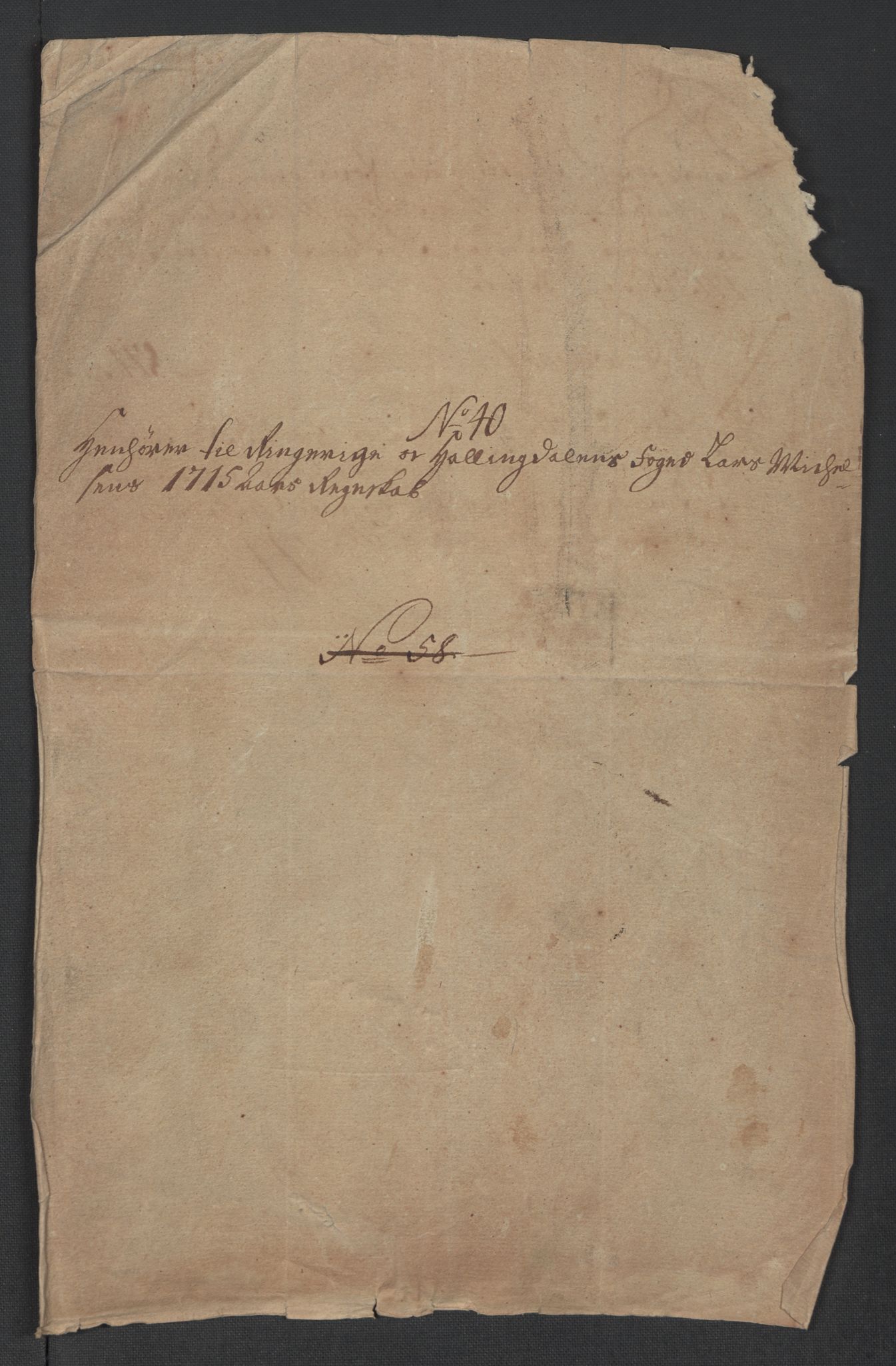 Rentekammeret inntil 1814, Reviderte regnskaper, Fogderegnskap, RA/EA-4092/R23/L1473: Fogderegnskap Ringerike og Hallingdal, 1715, p. 340