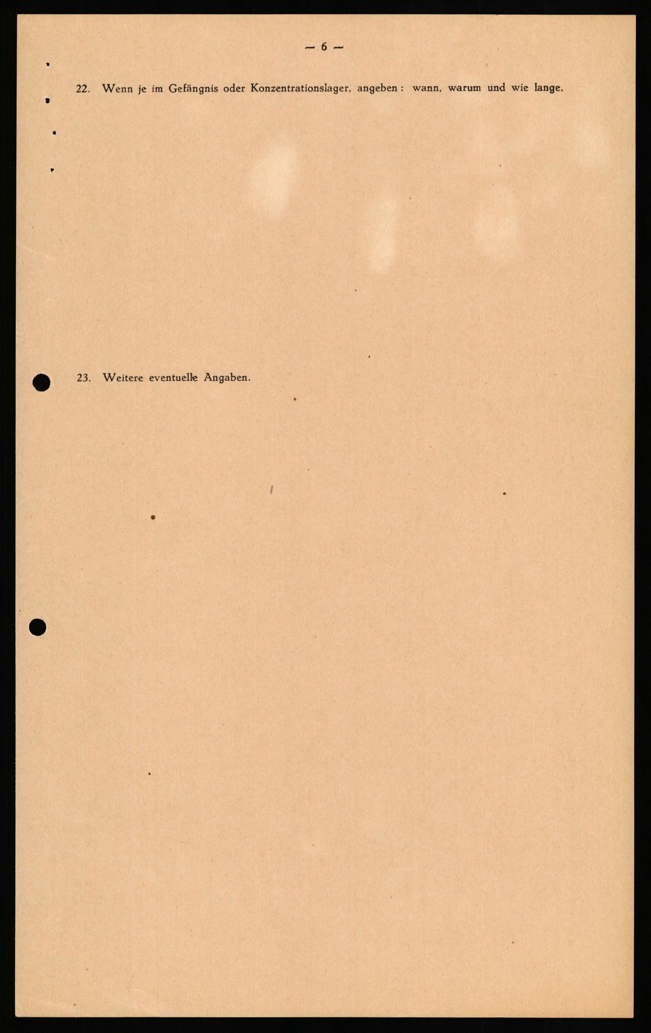 Forsvaret, Forsvarets overkommando II, AV/RA-RAFA-3915/D/Db/L0030: CI Questionaires. Tyske okkupasjonsstyrker i Norge. Tyskere., 1945-1946, p. 111