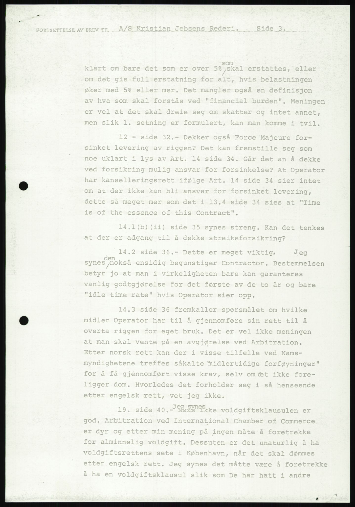 Pa 1503 - Stavanger Drilling AS, AV/SAST-A-101906/D/L0006: Korrespondanse og saksdokumenter, 1974-1984, p. 836