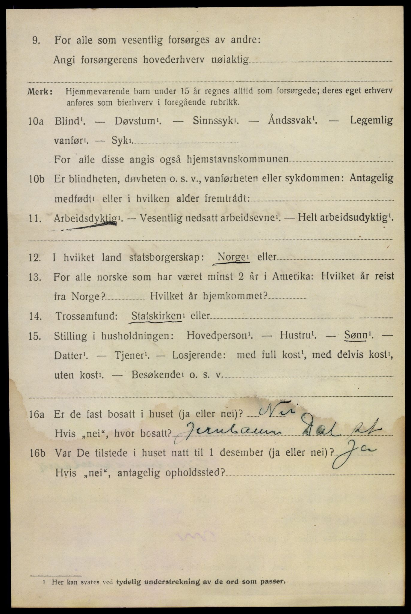 SAO, 1920 census for Lillestrøm, 1920, p. 7433