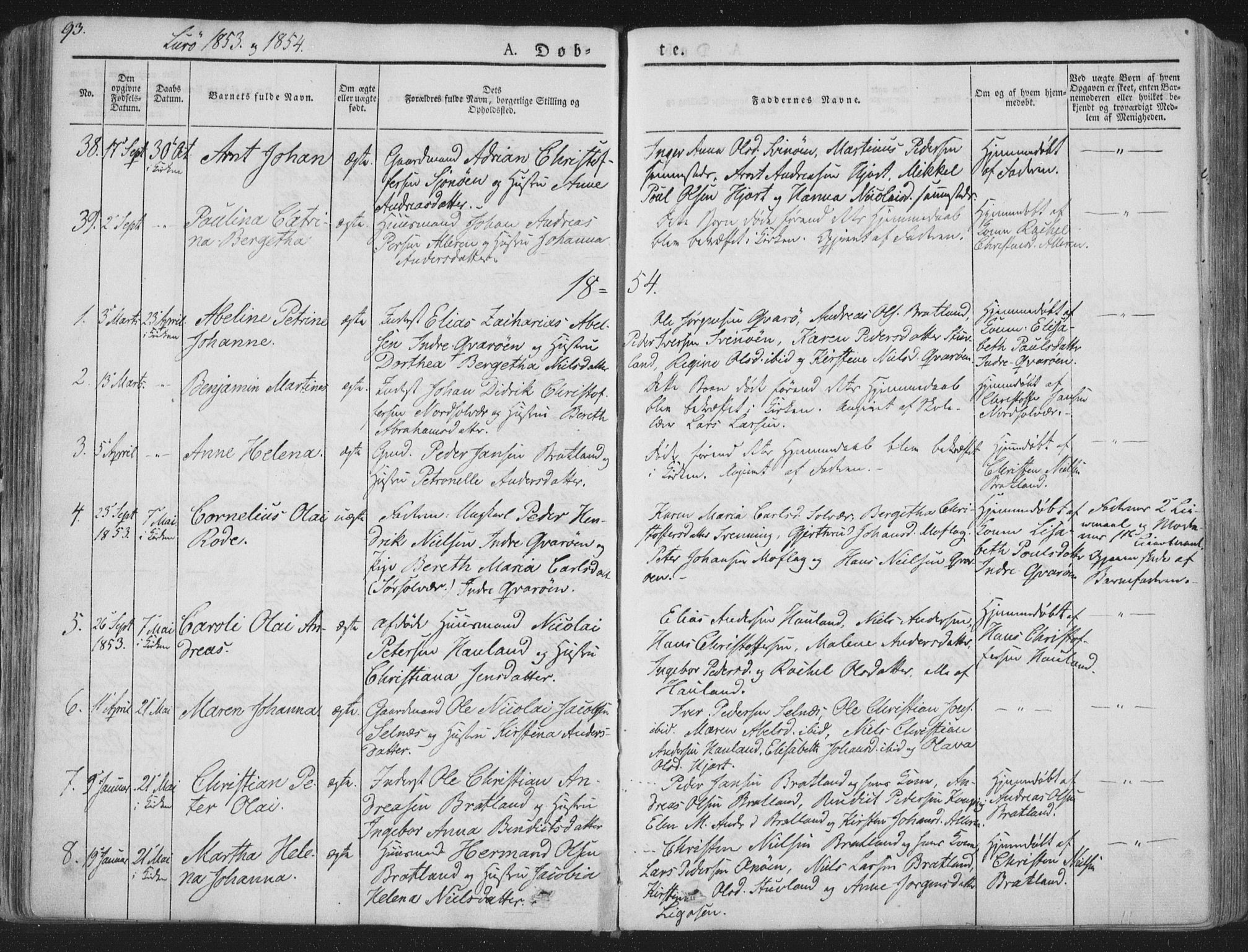 Ministerialprotokoller, klokkerbøker og fødselsregistre - Nordland, SAT/A-1459/839/L0565: Parish register (official) no. 839A02, 1825-1862, p. 93