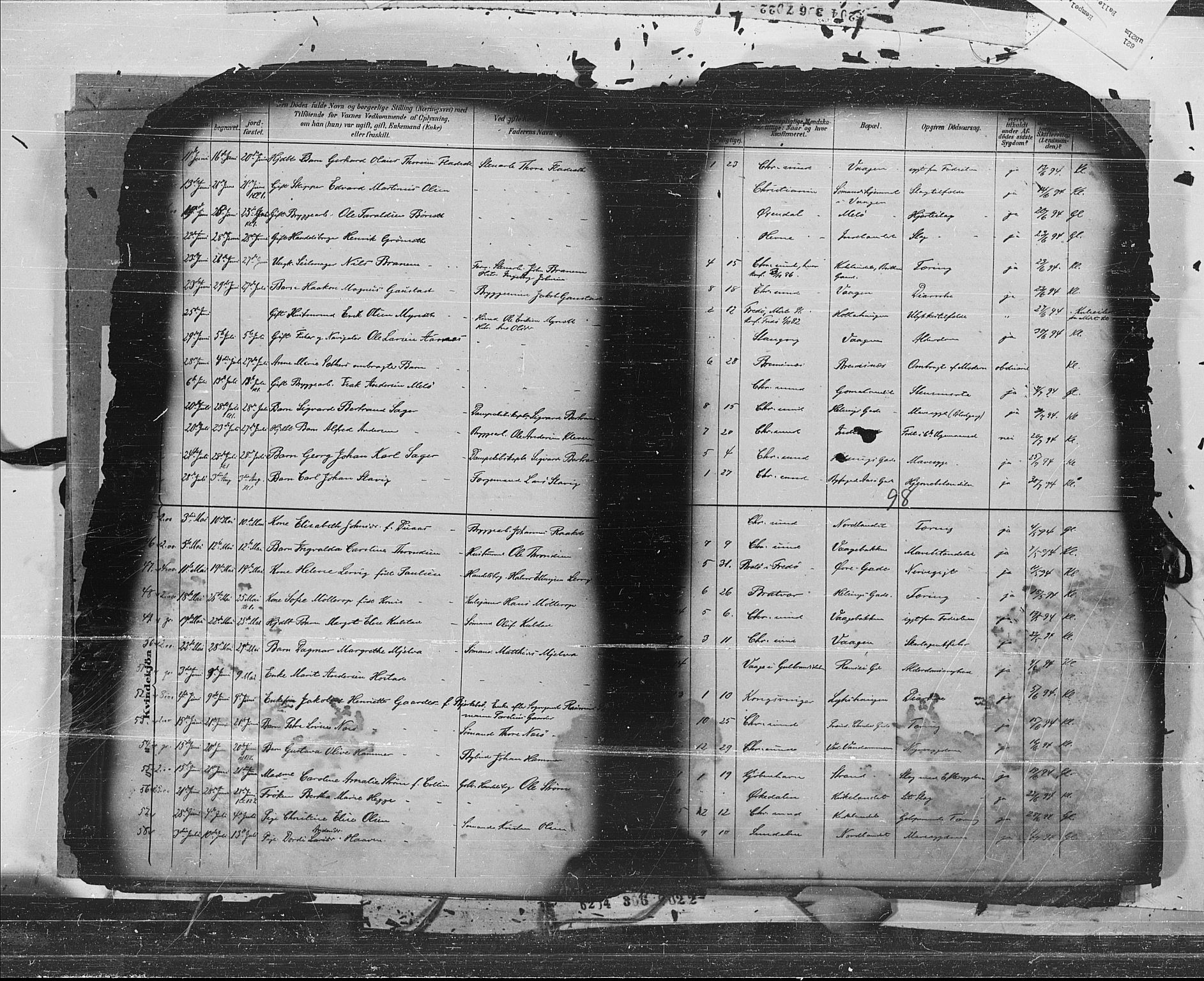 Ministerialprotokoller, klokkerbøker og fødselsregistre - Møre og Romsdal, AV/SAT-A-1454/572/L0853: Parish register (official) no. 572A16, 1880-1901, p. 98