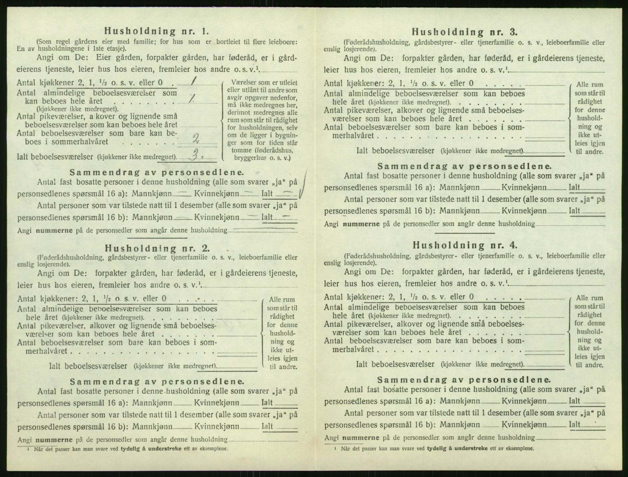 SAK, 1920 census for Landvik, 1920, p. 725