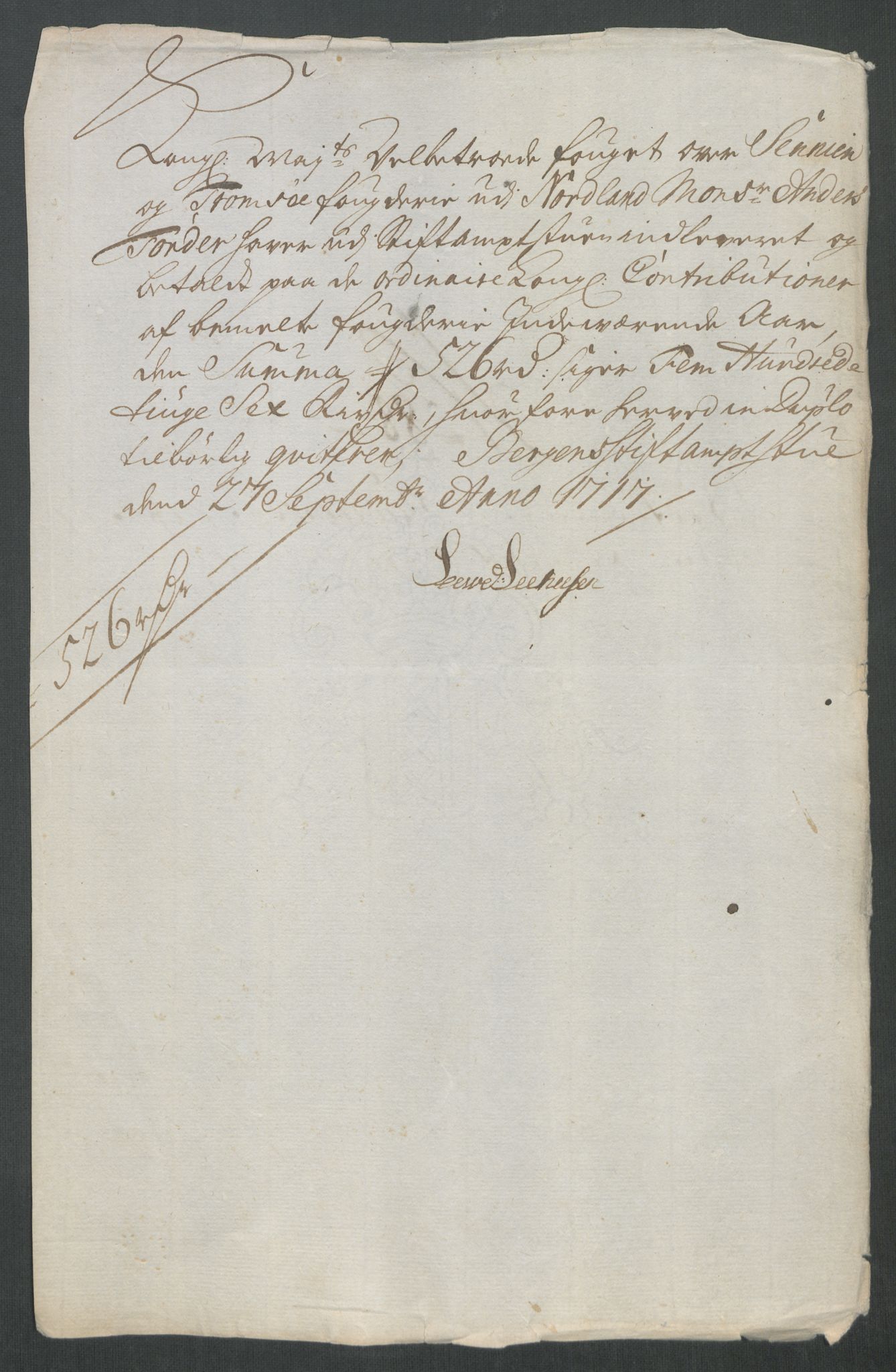 Rentekammeret inntil 1814, Reviderte regnskaper, Fogderegnskap, AV/RA-EA-4092/R68/L4763: Fogderegnskap Senja og Troms, 1717, p. 410