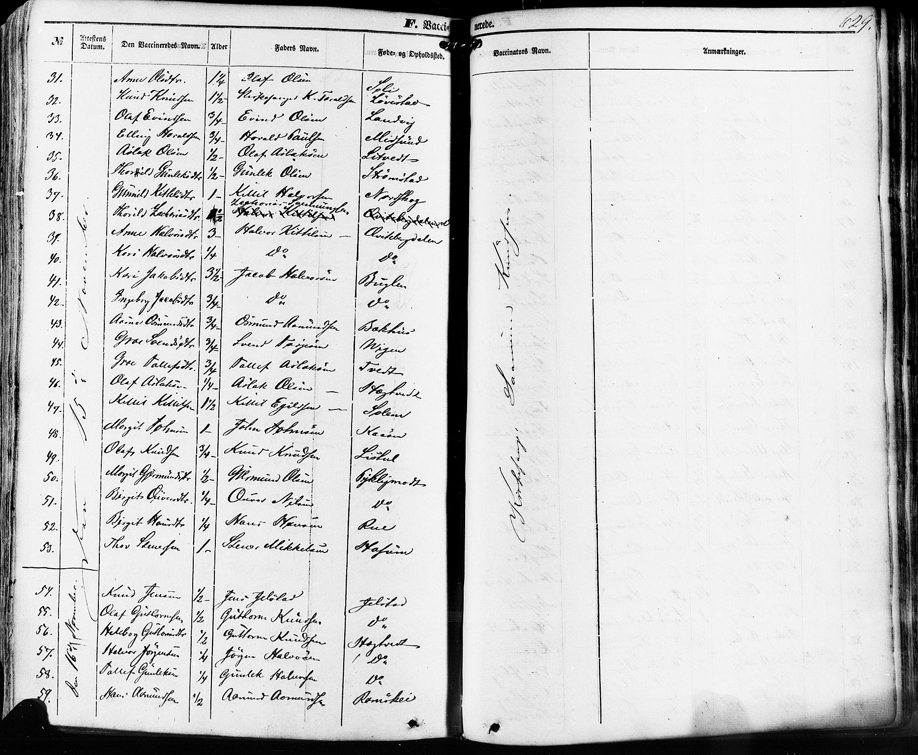 Kviteseid kirkebøker, SAKO/A-276/F/Fa/L0007: Parish register (official) no. I 7, 1859-1881, p. 629