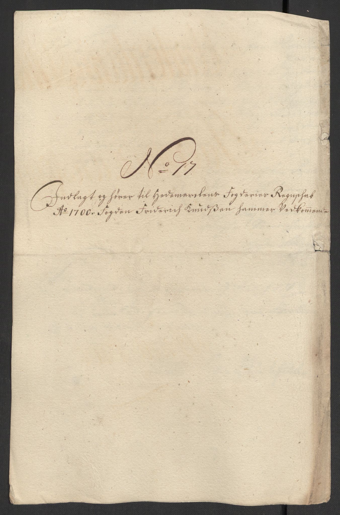 Rentekammeret inntil 1814, Reviderte regnskaper, Fogderegnskap, AV/RA-EA-4092/R16/L1039: Fogderegnskap Hedmark, 1700, p. 190