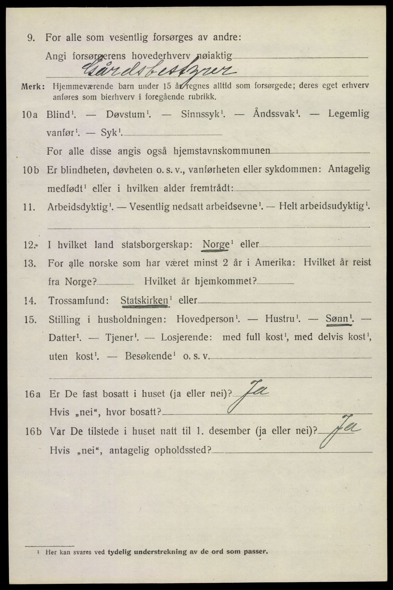 SAKO, 1920 census for Andebu, 1920, p. 5085