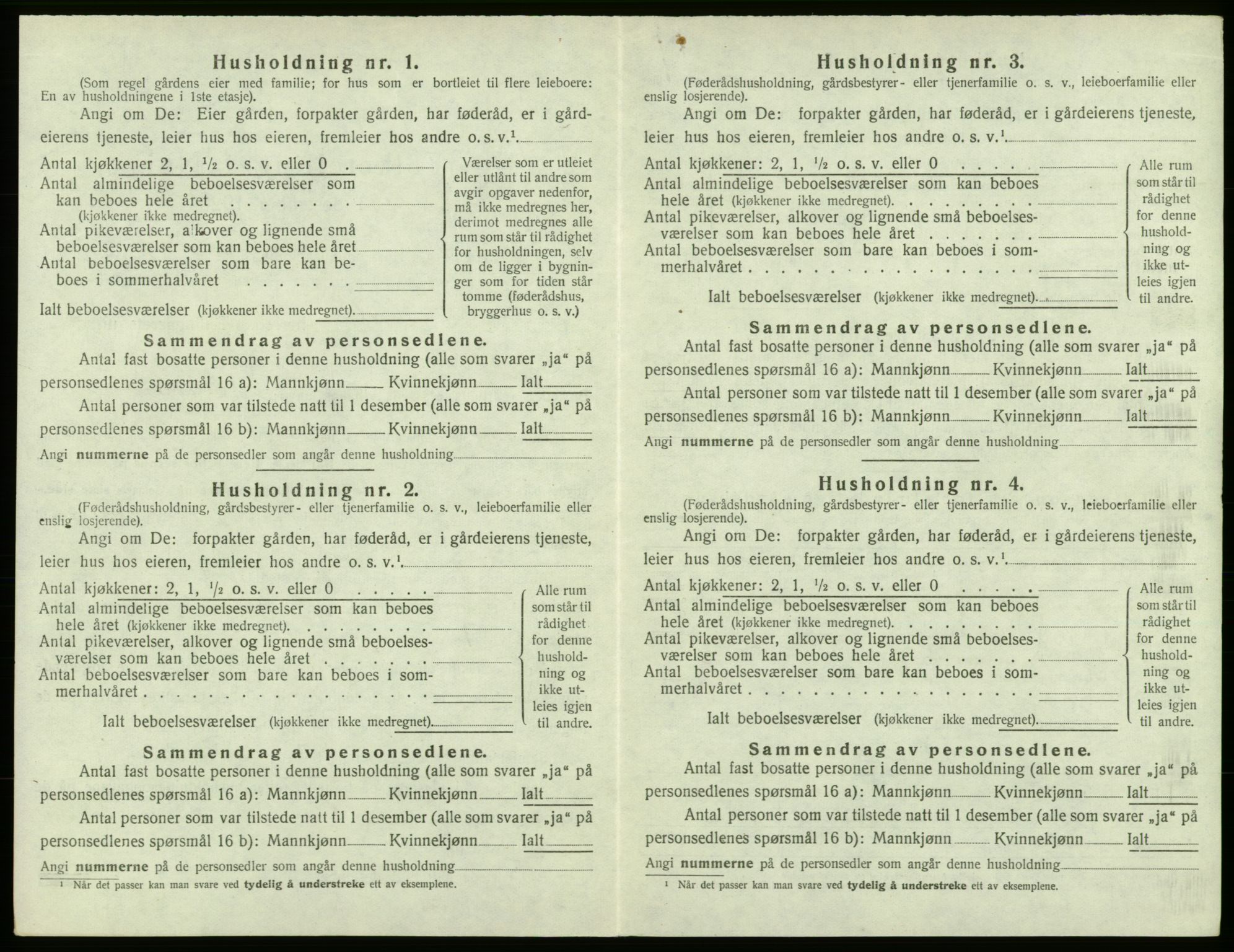 SAB, 1920 census for Bremnes, 1920, p. 253
