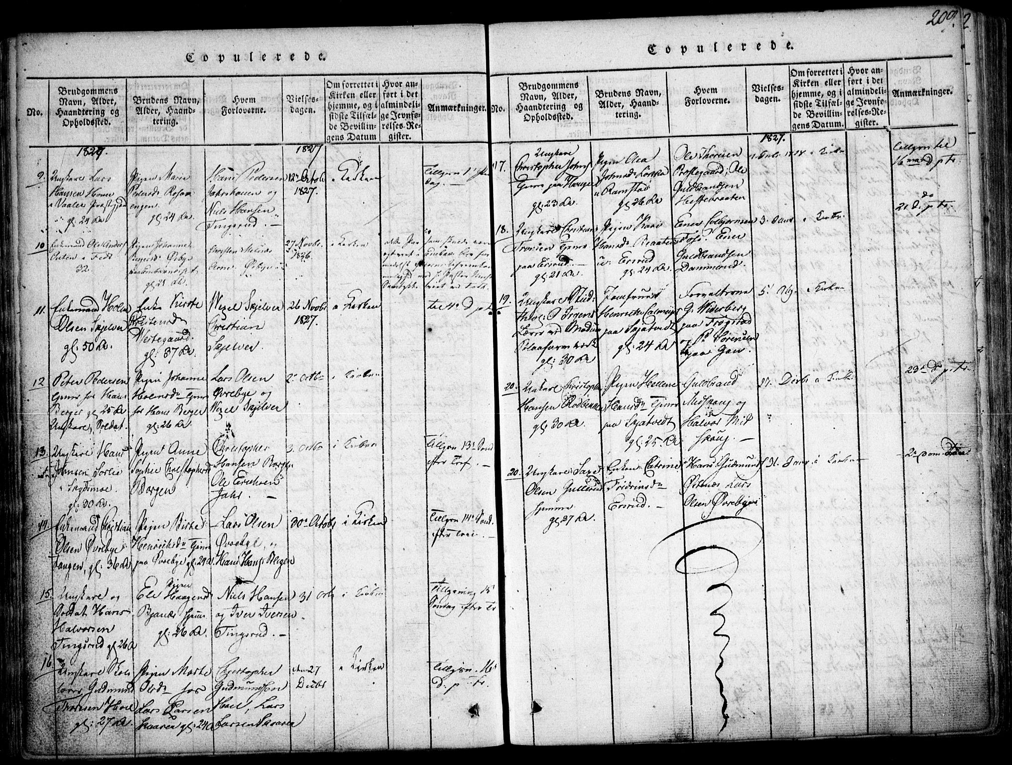 Fet prestekontor Kirkebøker, SAO/A-10370a/F/Fa/L0008: Parish register (official) no. I 8, 1815-1842, p. 209
