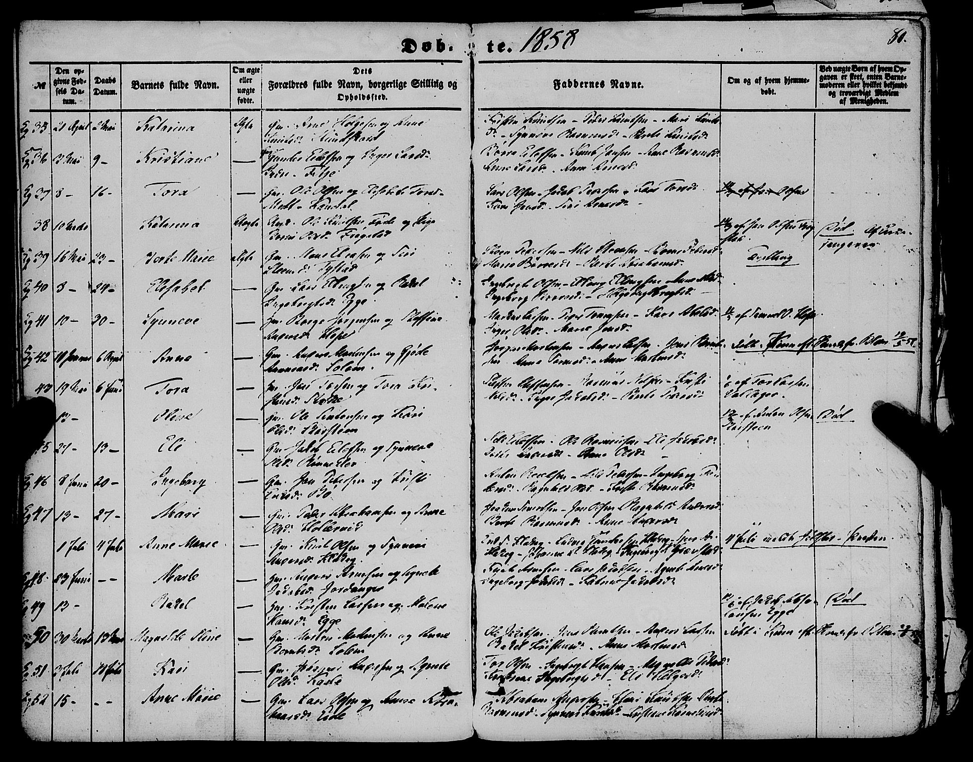 Gloppen sokneprestembete, AV/SAB-A-80101/H/Haa/Haaa/L0009: Parish register (official) no. A 9, 1855-1870, p. 80