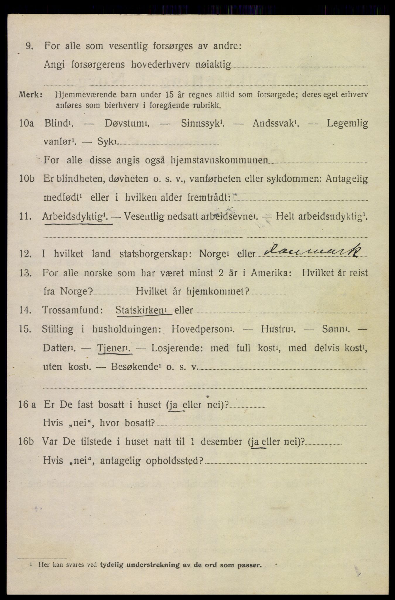 SAK, 1920 census for Fjære, 1920, p. 11732