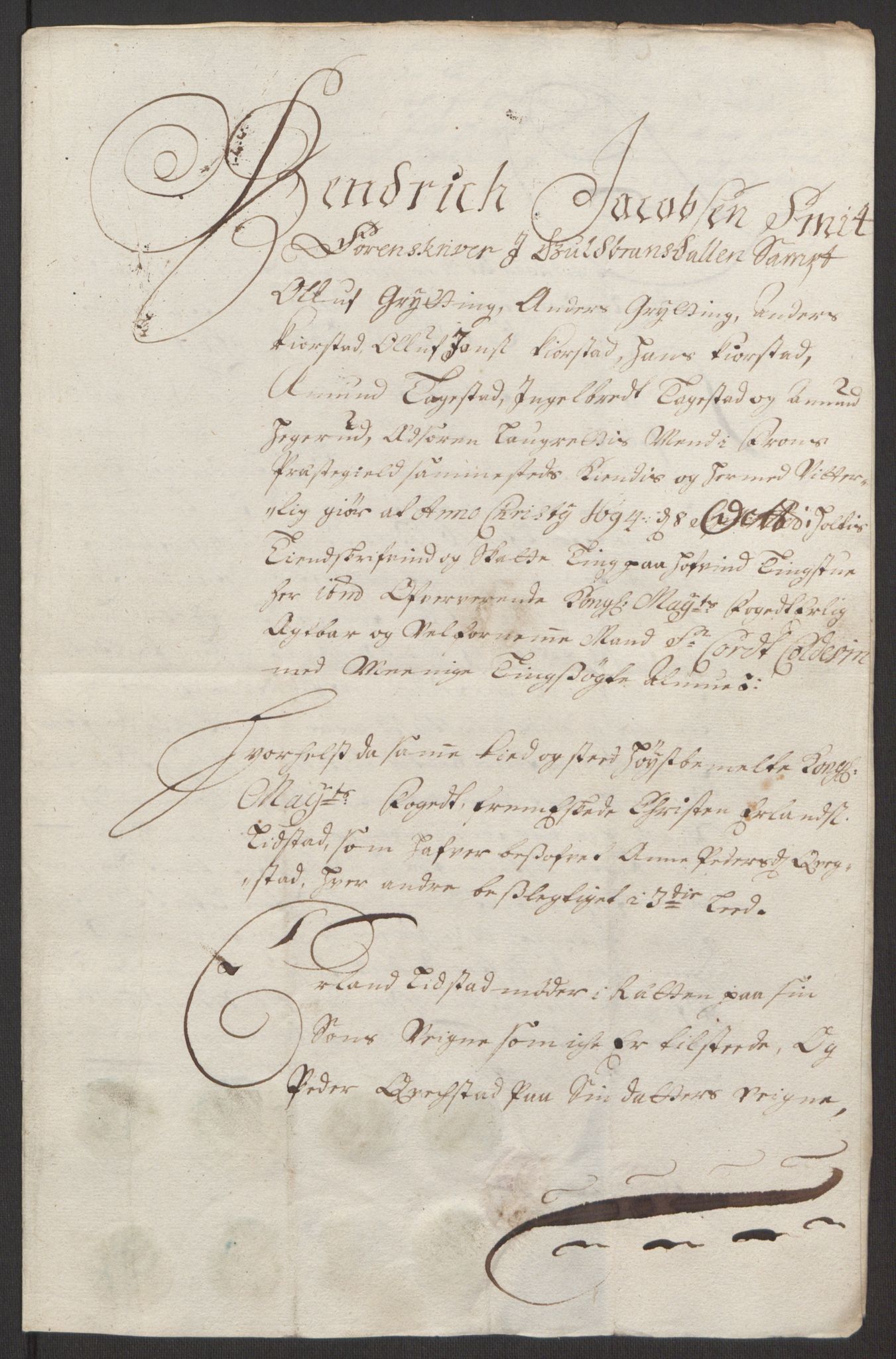 Rentekammeret inntil 1814, Reviderte regnskaper, Fogderegnskap, AV/RA-EA-4092/R17/L1168: Fogderegnskap Gudbrandsdal, 1694, p. 279