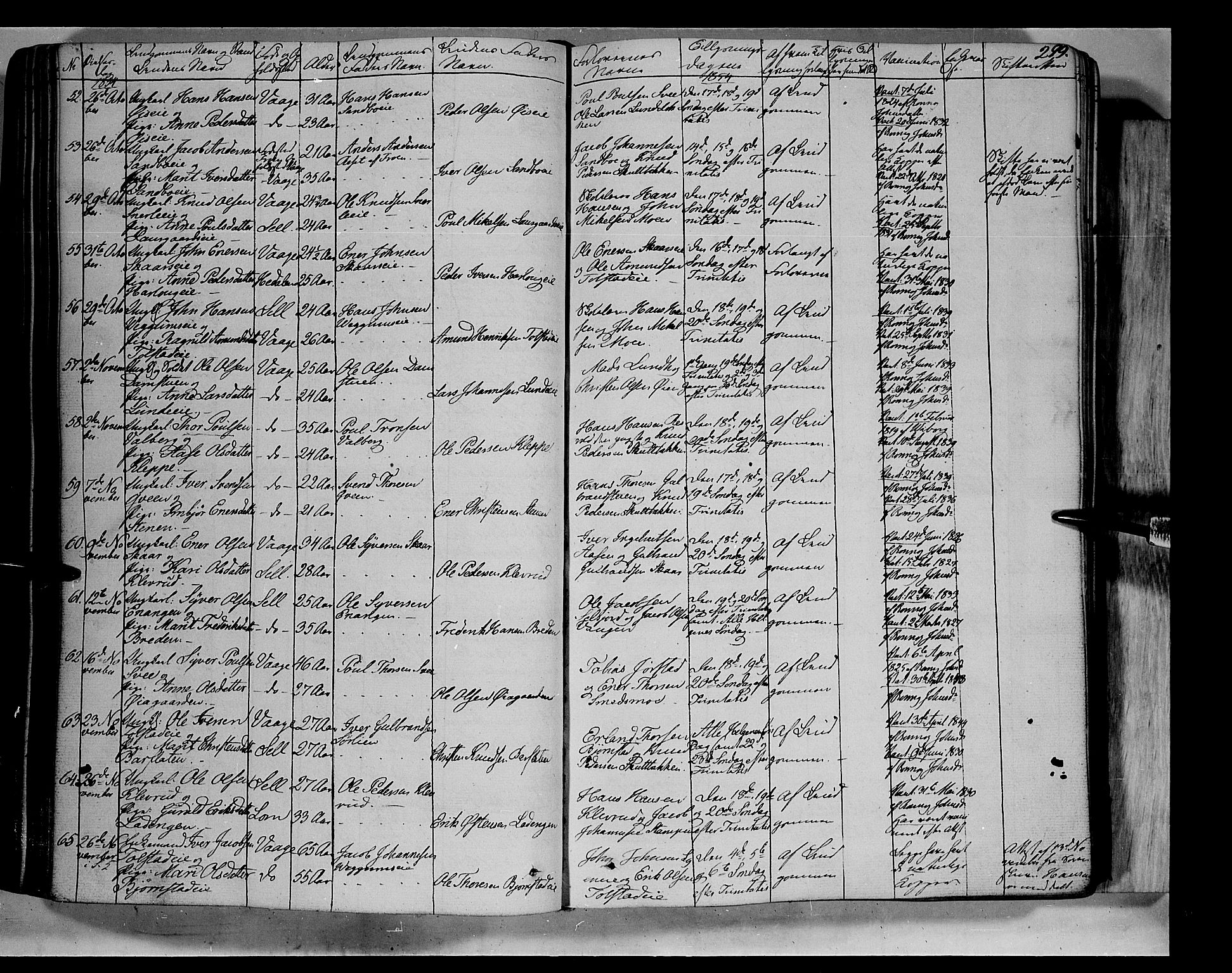 Vågå prestekontor, SAH/PREST-076/H/Ha/Haa/L0005: Parish register (official) no. 5 /1, 1842-1856, p. 299