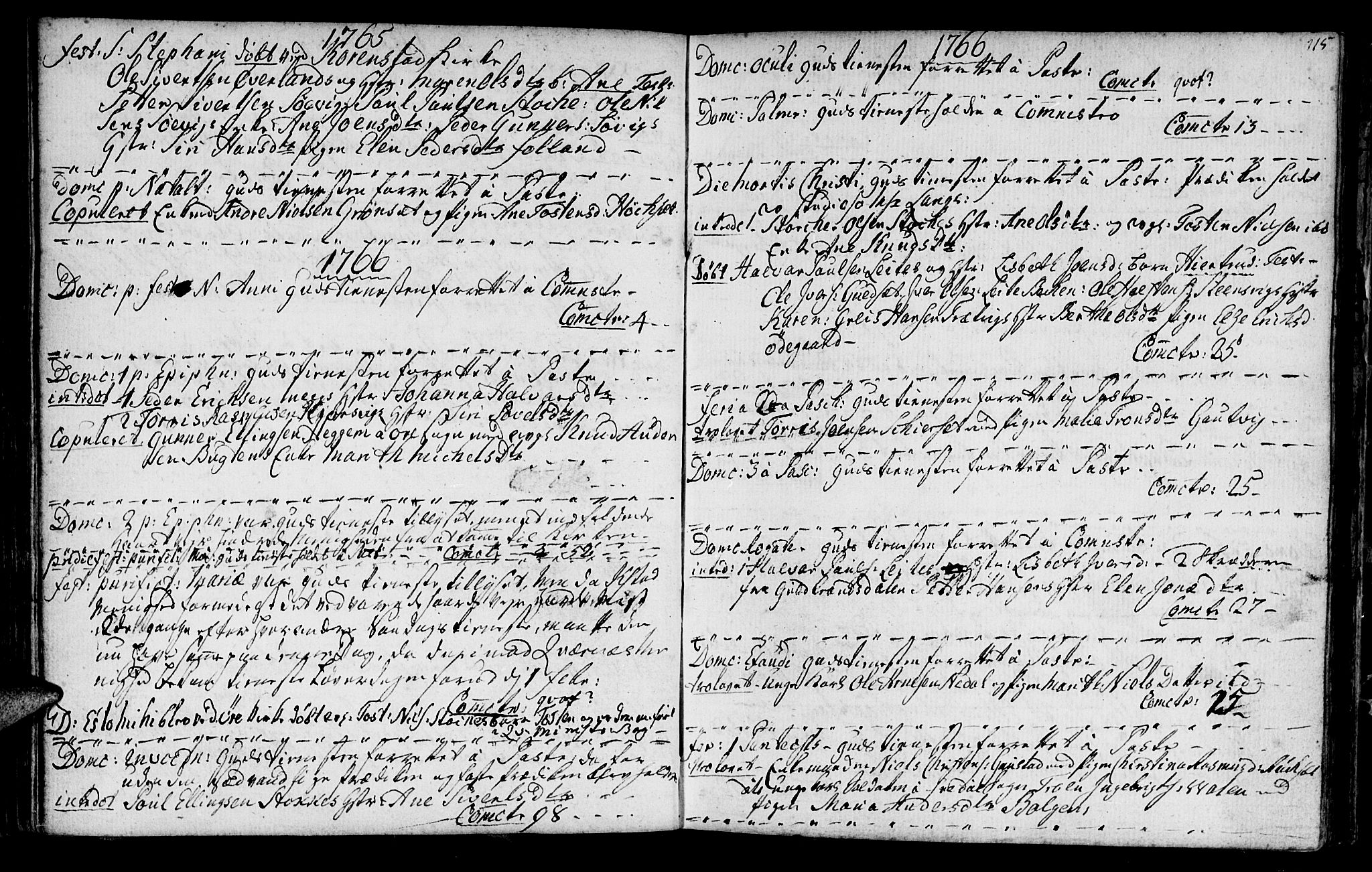 Ministerialprotokoller, klokkerbøker og fødselsregistre - Møre og Romsdal, SAT/A-1454/568/L0798: Parish register (official) no. 568A07, 1753-1780, p. 114-115