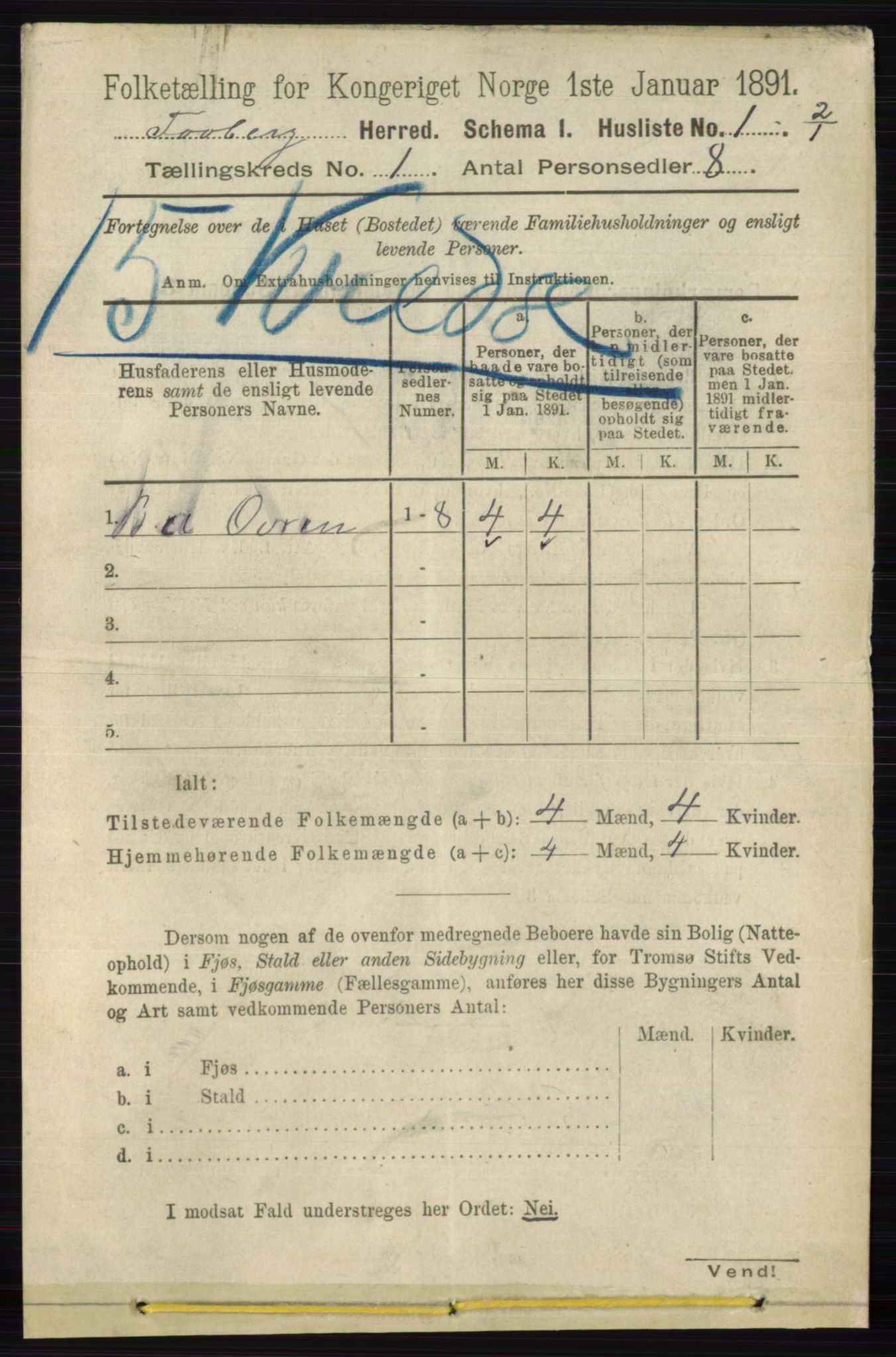 RA, 1891 census for 0524 Fåberg, 1891, p. 38