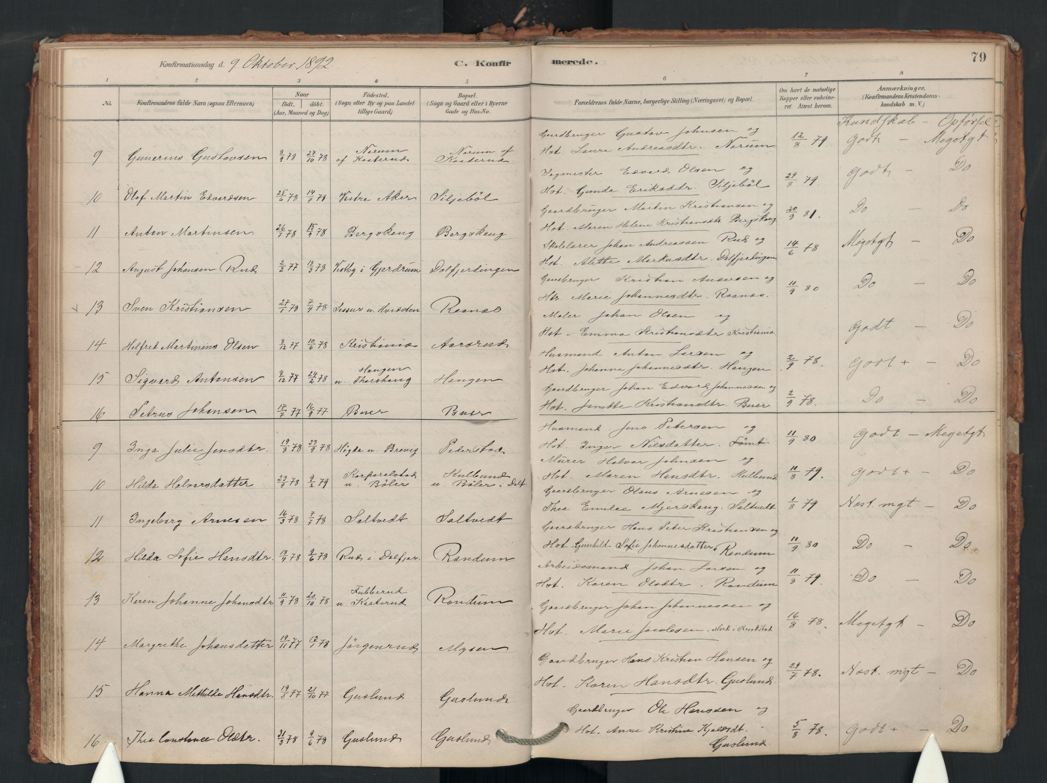 Enebakk prestekontor Kirkebøker, SAO/A-10171c/F/Fa/L0018: Parish register (official) no. I 18, 1877-1930, p. 79
