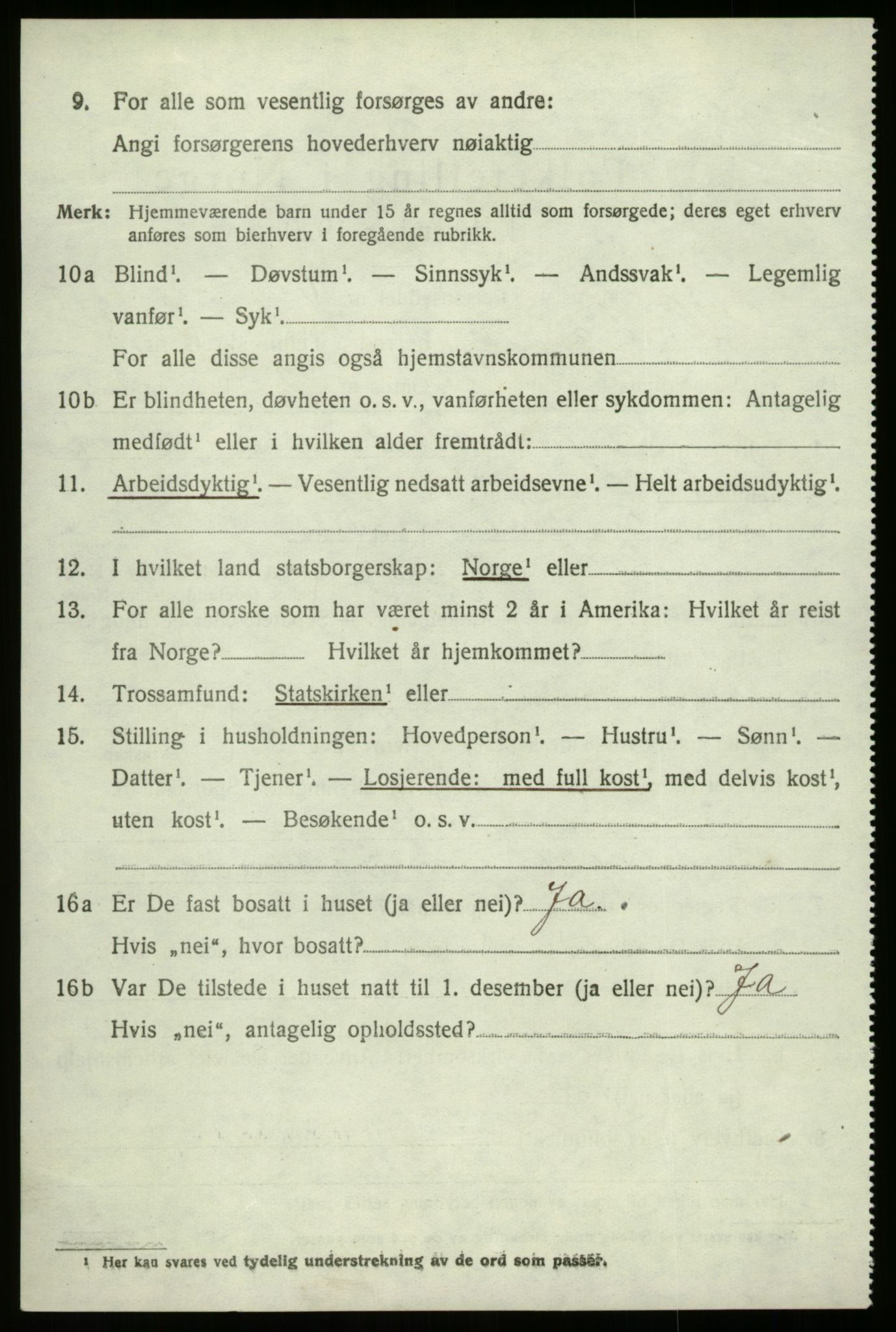 SAB, 1920 census for Bremanger, 1920, p. 5037