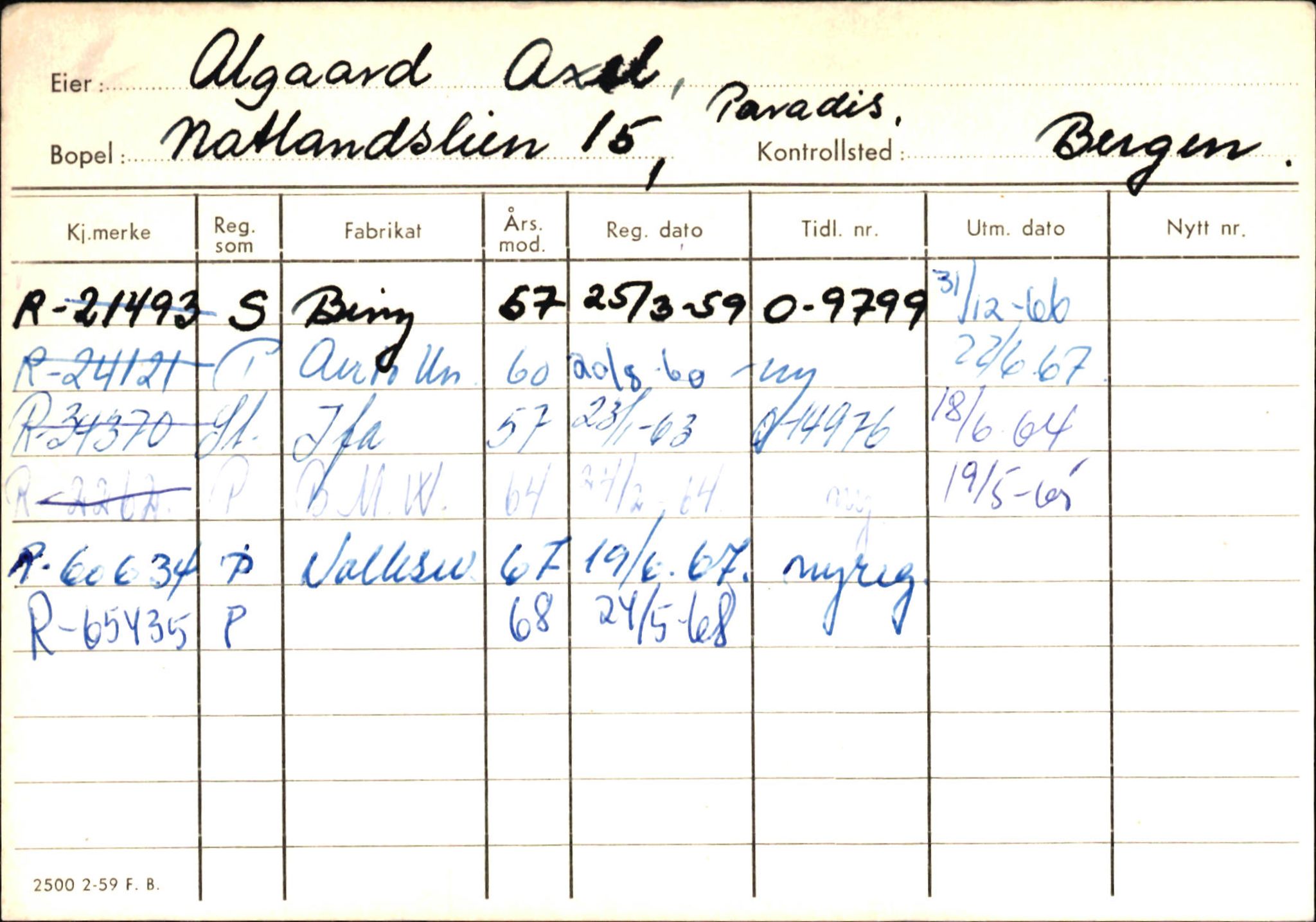 Statens vegvesen, Hordaland vegkontor, AV/SAB-A-5201/2/Ha/L0001: R-eierkort A, 1920-1971, p. 404