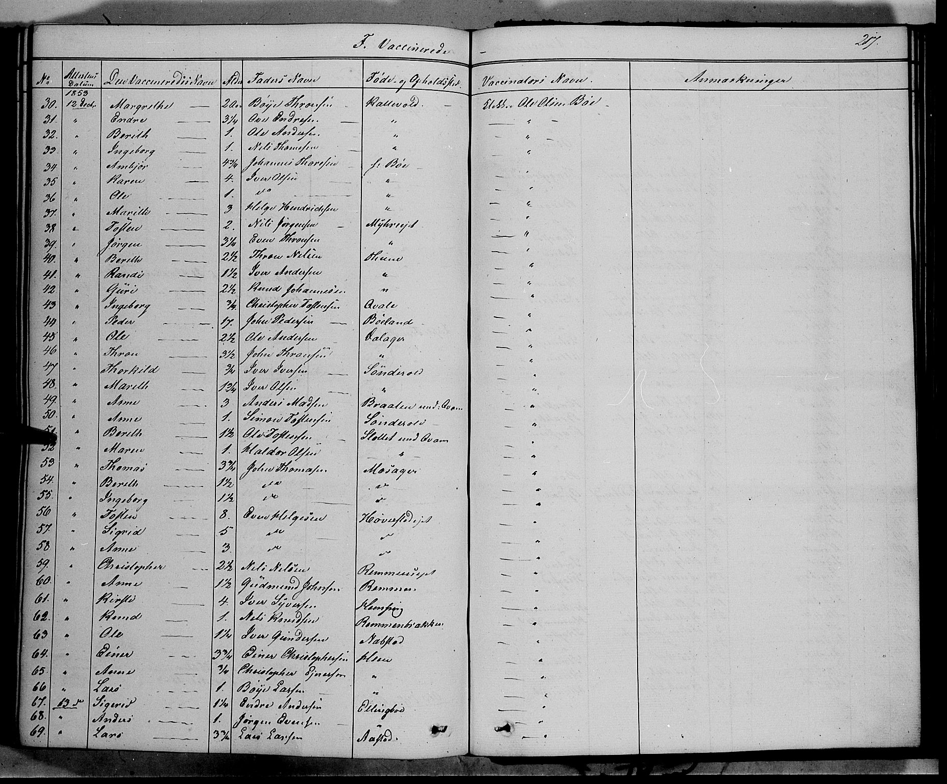 Vang prestekontor, Valdres, SAH/PREST-140/H/Ha/L0006: Parish register (official) no. 6, 1846-1864, p. 217