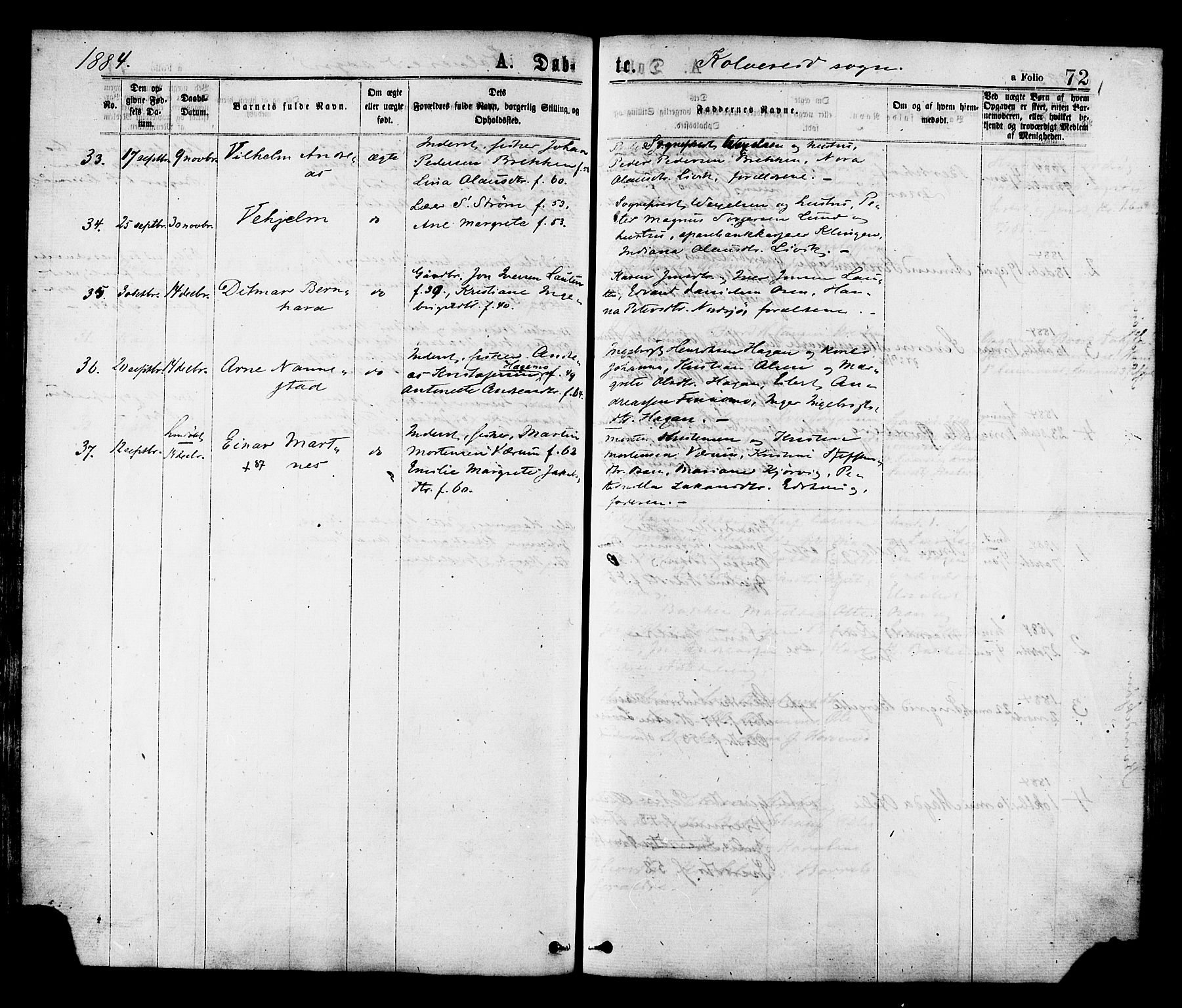 Ministerialprotokoller, klokkerbøker og fødselsregistre - Nord-Trøndelag, SAT/A-1458/780/L0642: Parish register (official) no. 780A07 /1, 1874-1885, p. 72