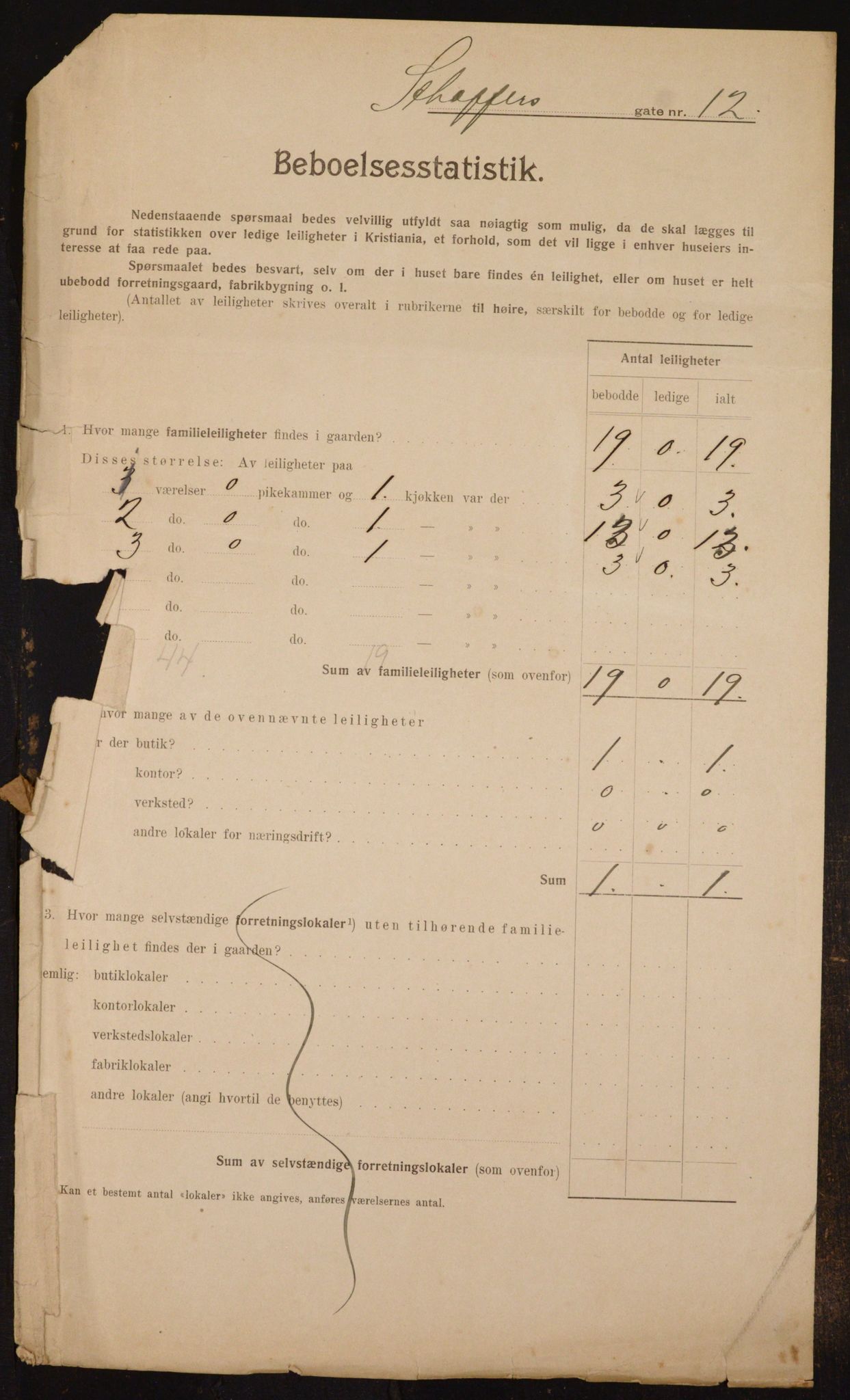 OBA, Municipal Census 1910 for Kristiania, 1910, p. 89131