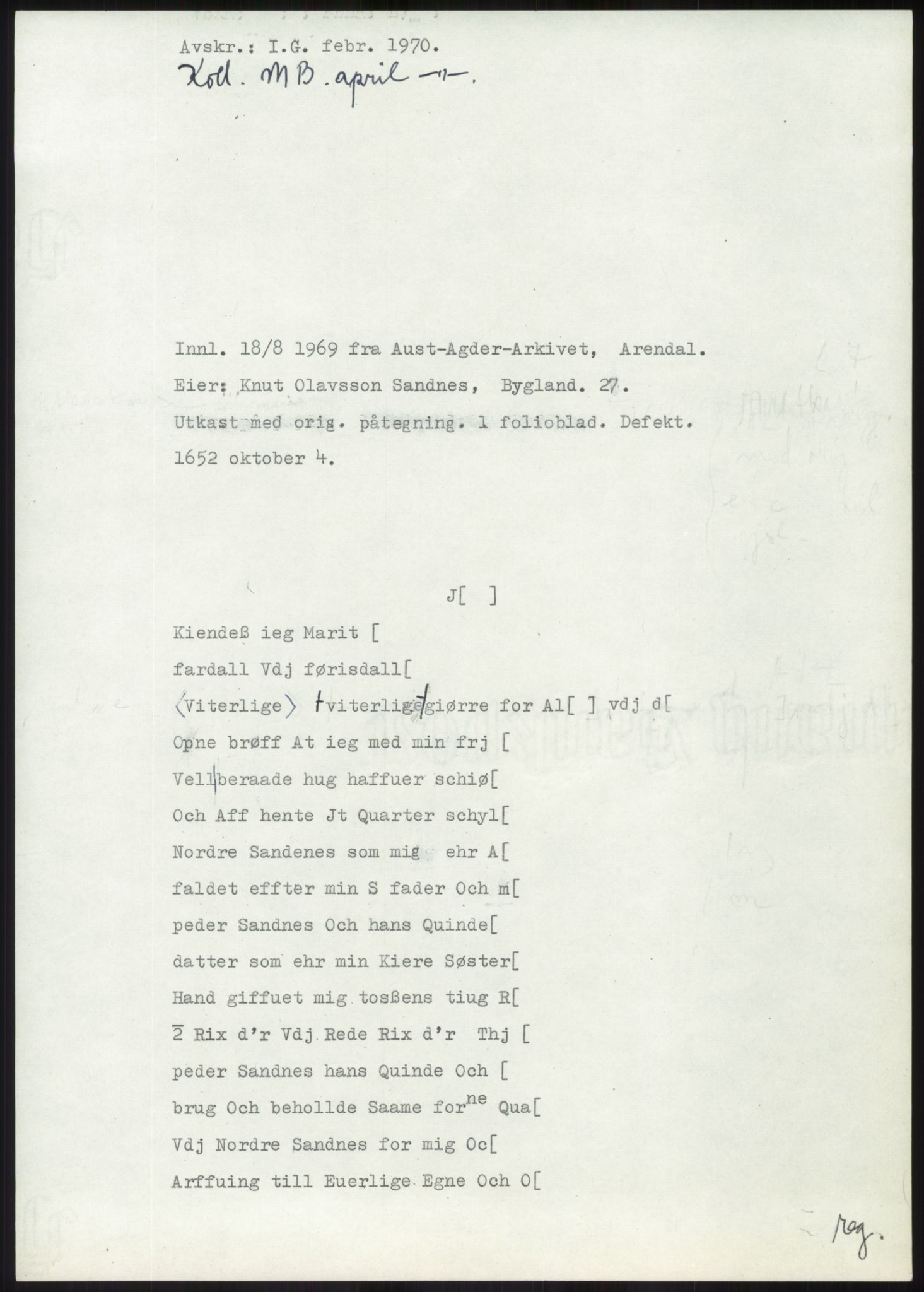 Samlinger til kildeutgivelse, Diplomavskriftsamlingen, RA/EA-4053/H/Ha, p. 1917