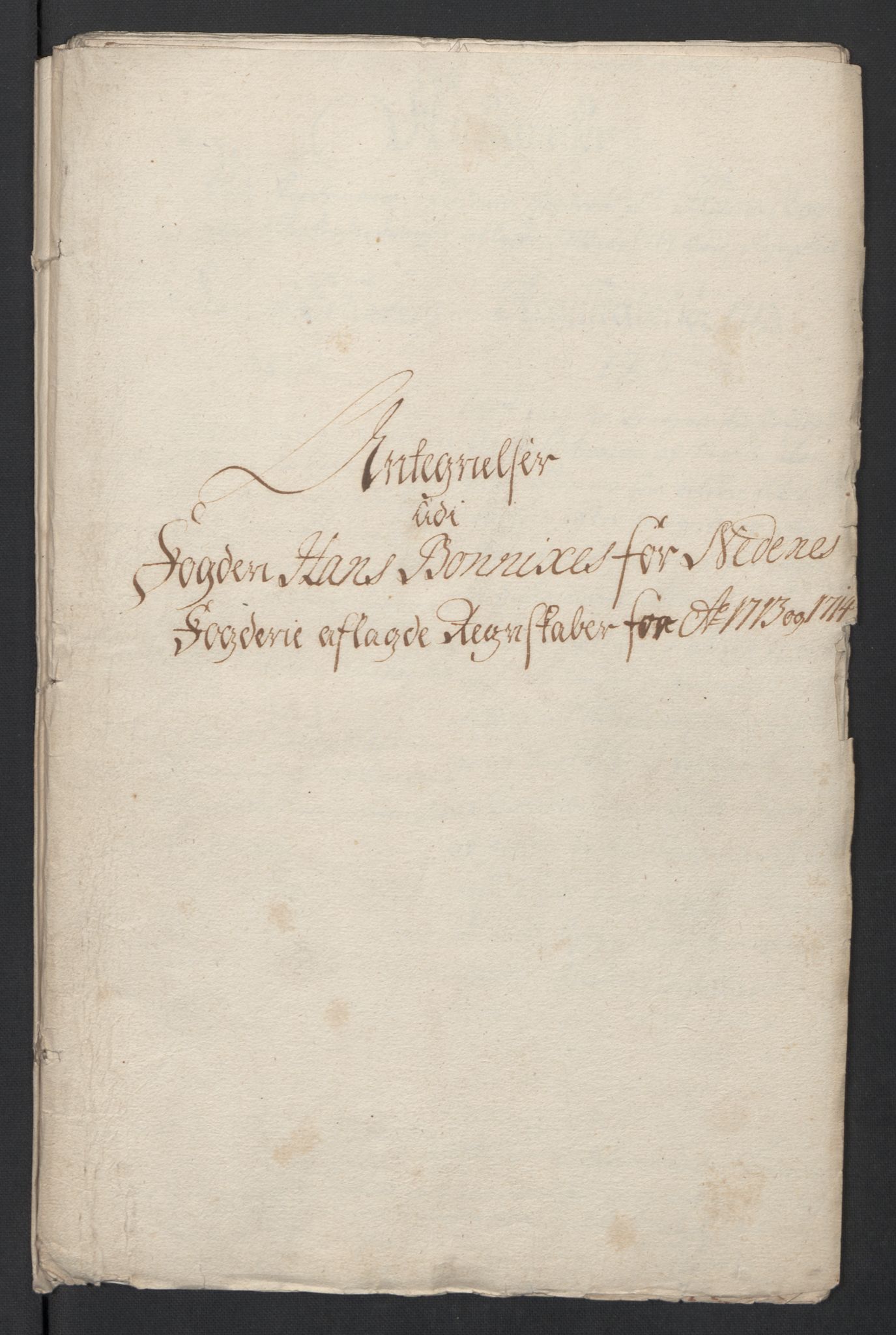 Rentekammeret inntil 1814, Reviderte regnskaper, Fogderegnskap, RA/EA-4092/R39/L2321: Fogderegnskap Nedenes, 1713-1714, p. 323