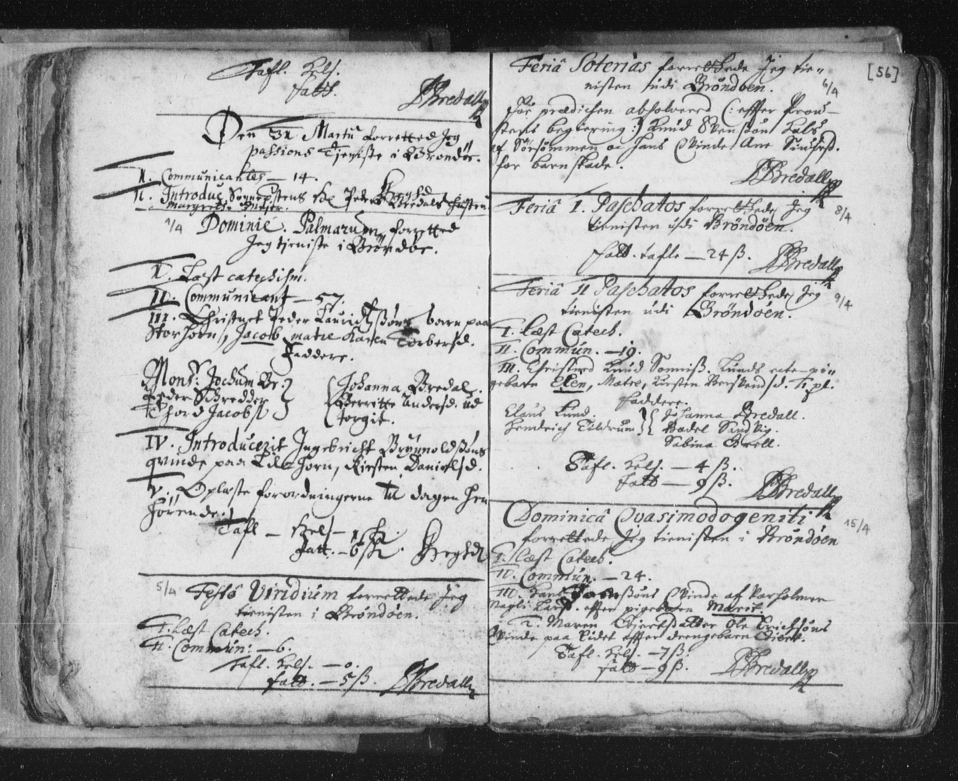 Ministerialprotokoller, klokkerbøker og fødselsregistre - Nordland, AV/SAT-A-1459/813/L0192: Parish register (official) no. 813A02, 1677-1718, p. 56