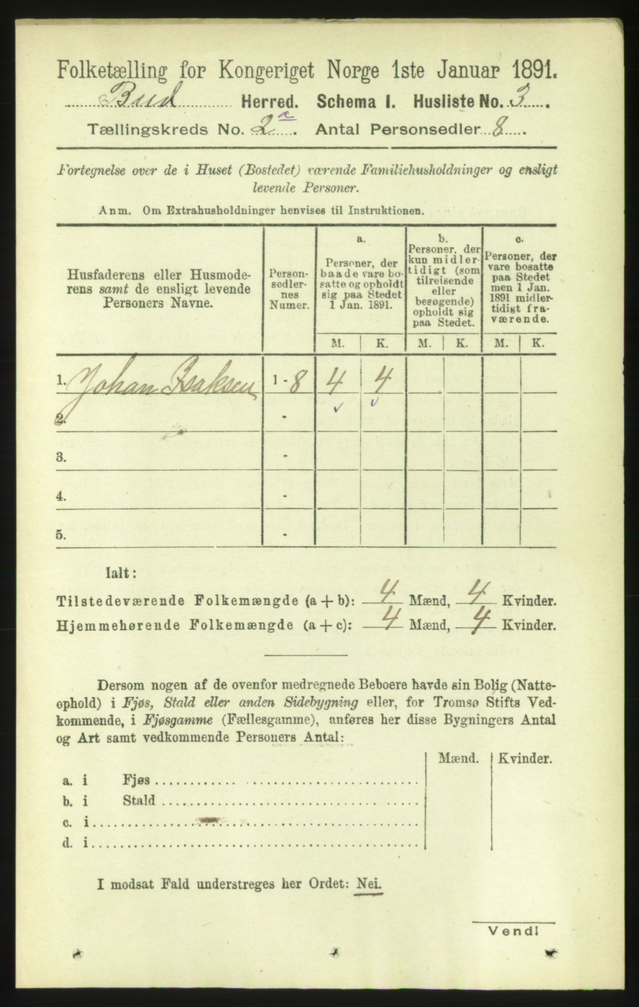 RA, 1891 census for 1549 Bud, 1891, p. 652