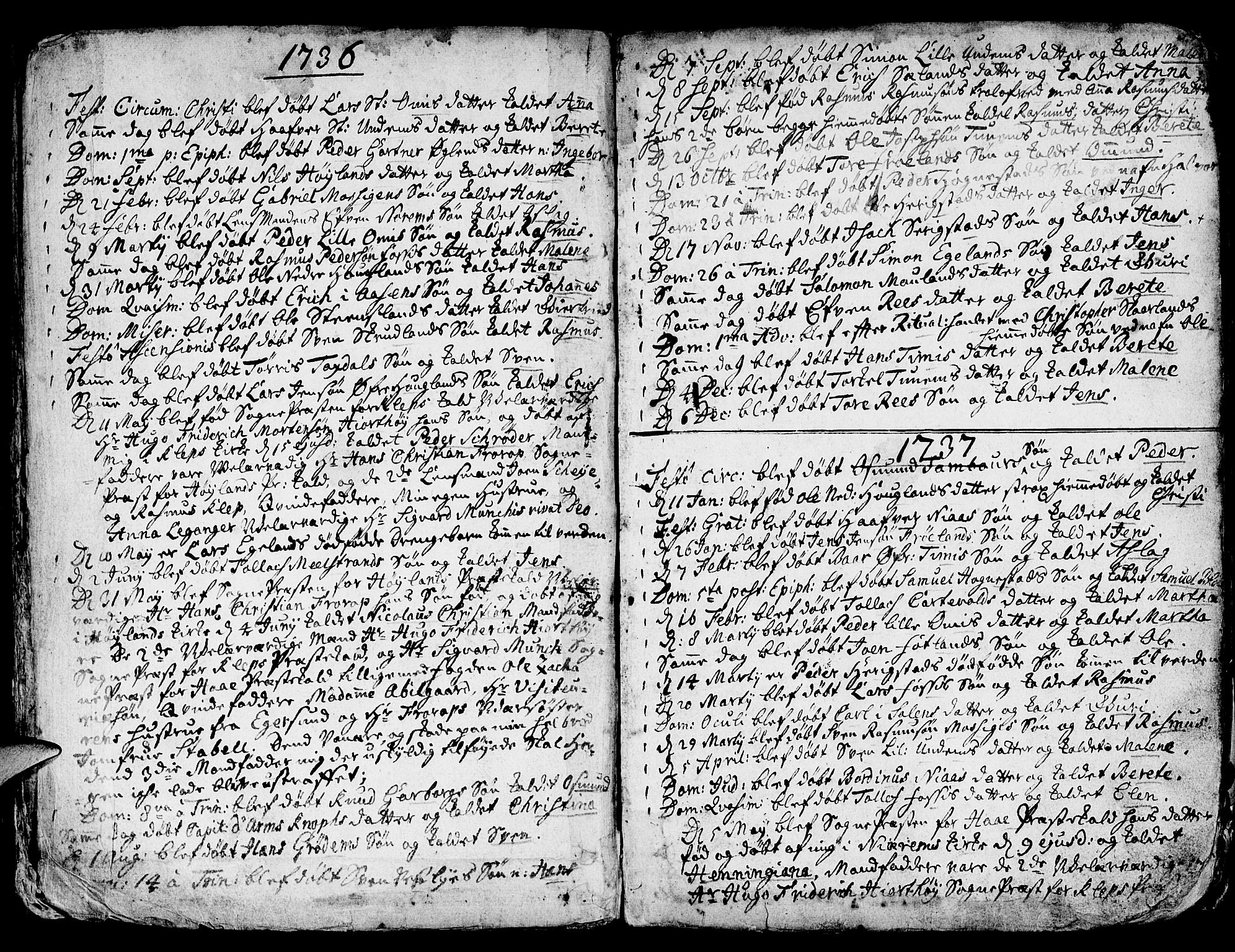 Lye sokneprestkontor, AV/SAST-A-101794/001/30BA/L0001: Parish register (official) no. A 1 /1, 1725-1800