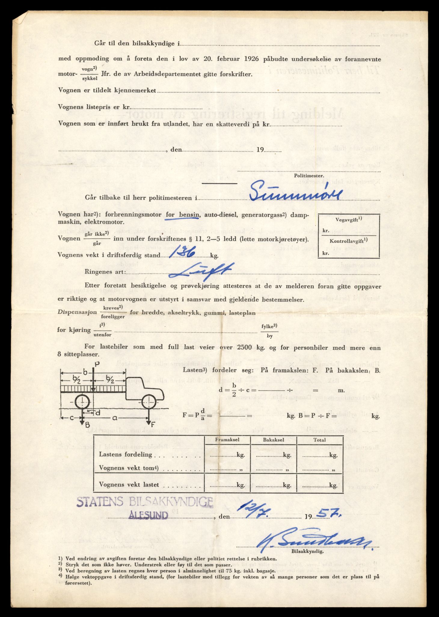 Møre og Romsdal vegkontor - Ålesund trafikkstasjon, AV/SAT-A-4099/F/Fe/L0040: Registreringskort for kjøretøy T 13531 - T 13709, 1927-1998, p. 2244