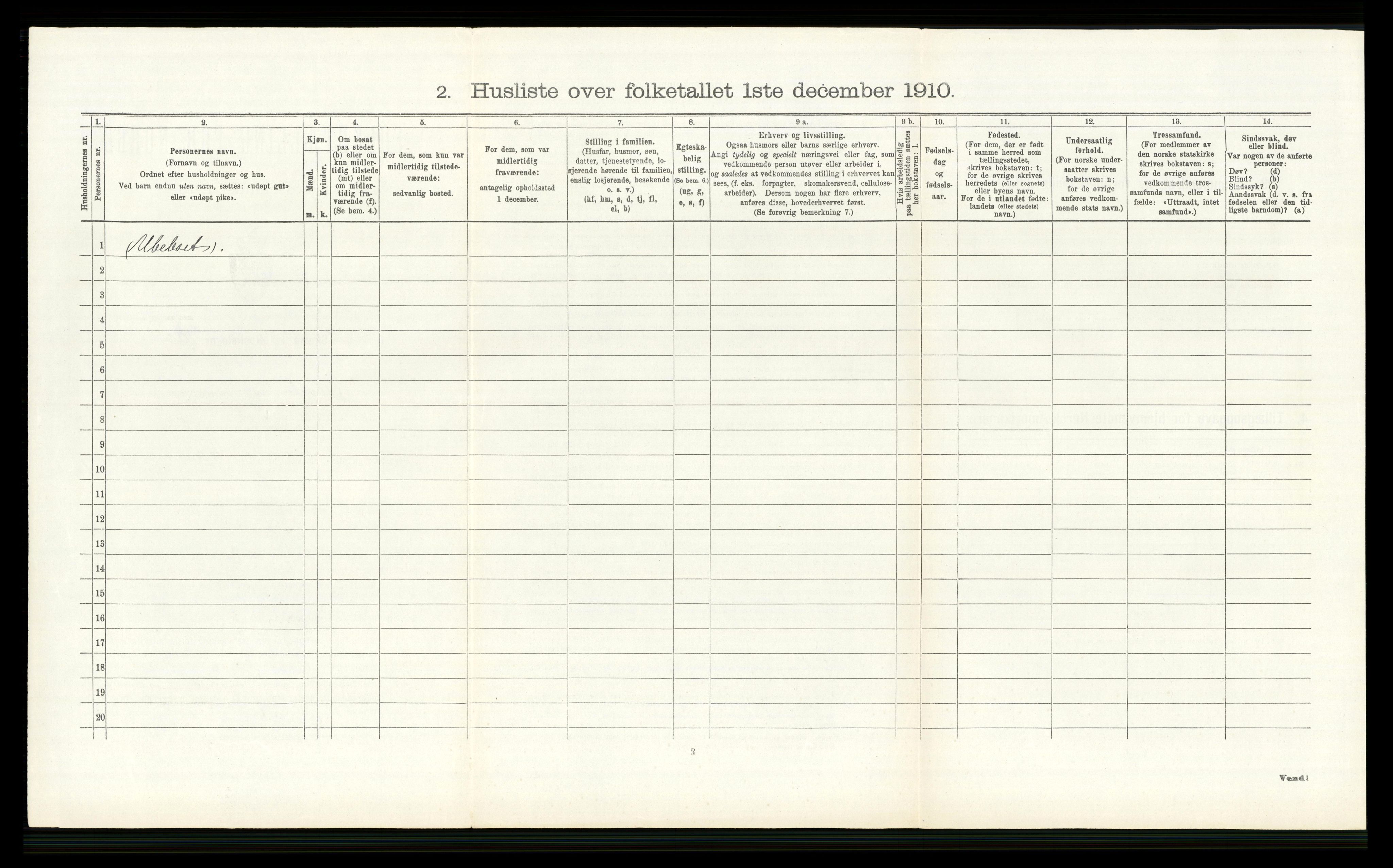 RA, 1910 census for Modum, 1910, p. 541