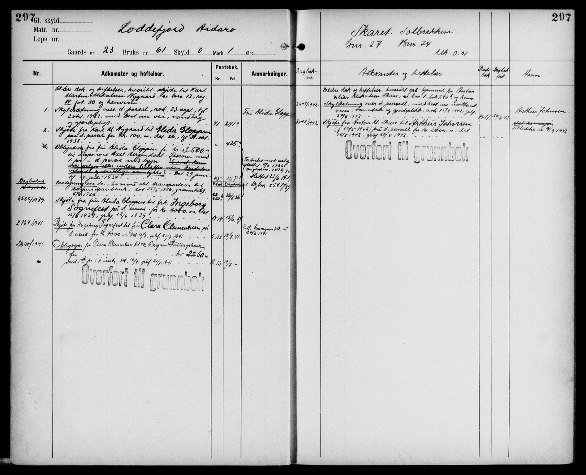 Midhordland sorenskriveri, AV/SAB-A-3001/1/G/Ga/Gab/L0109: Mortgage register no. II.A.b.109, p. 297