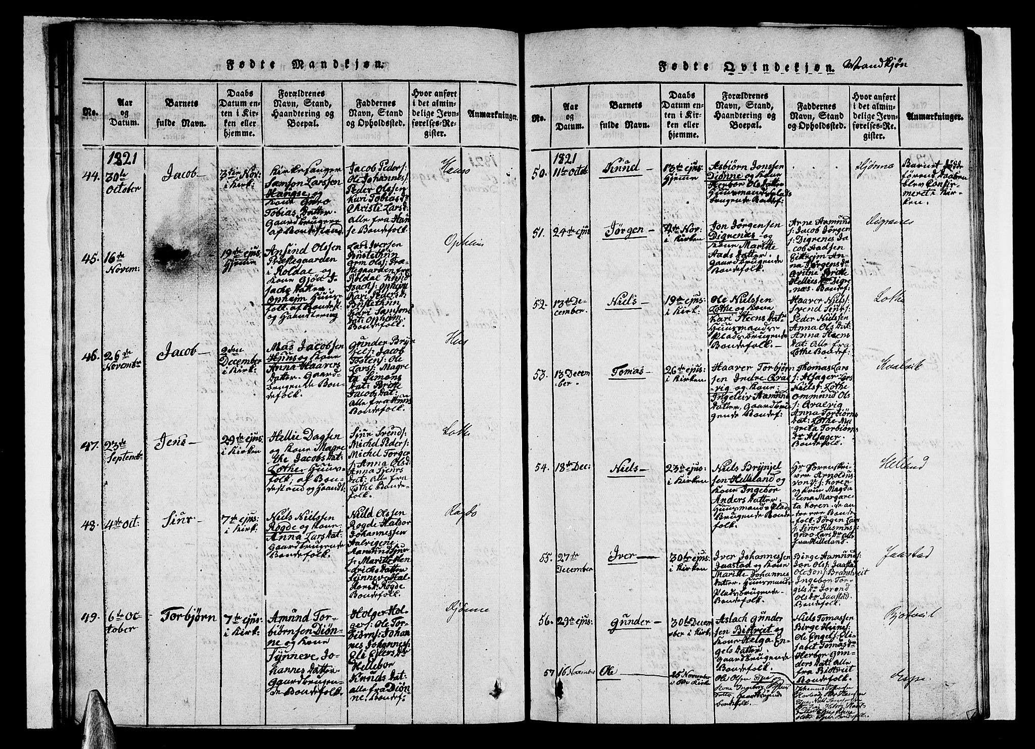 Ullensvang sokneprestembete, AV/SAB-A-78701/H/Haa: Parish register (official) no. A 9, 1819-1826