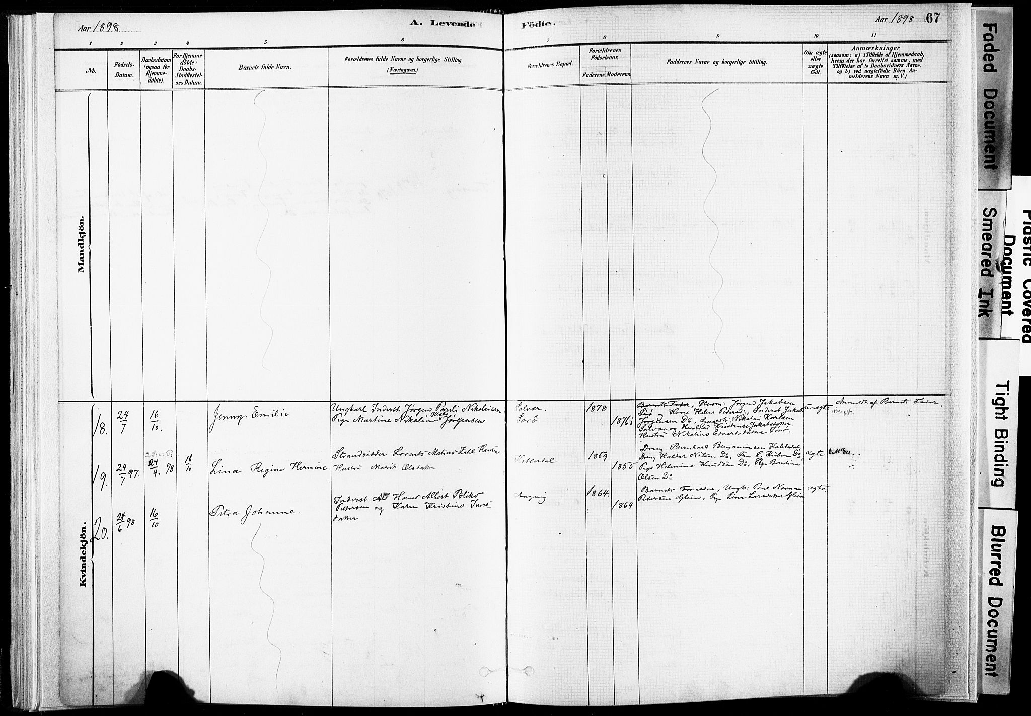 Ministerialprotokoller, klokkerbøker og fødselsregistre - Nordland, SAT/A-1459/835/L0525: Parish register (official) no. 835A03I, 1881-1910, p. 67