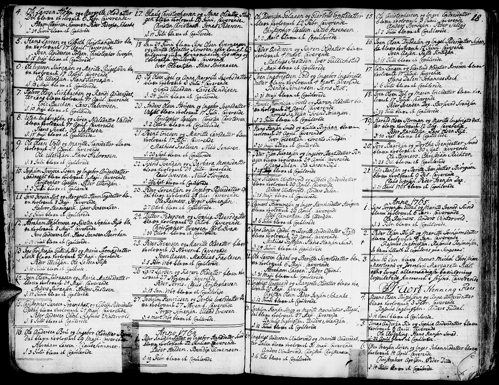 Ministerialprotokoller, klokkerbøker og fødselsregistre - Sør-Trøndelag, SAT/A-1456/681/L0925: Parish register (official) no. 681A03, 1727-1766, p. 18