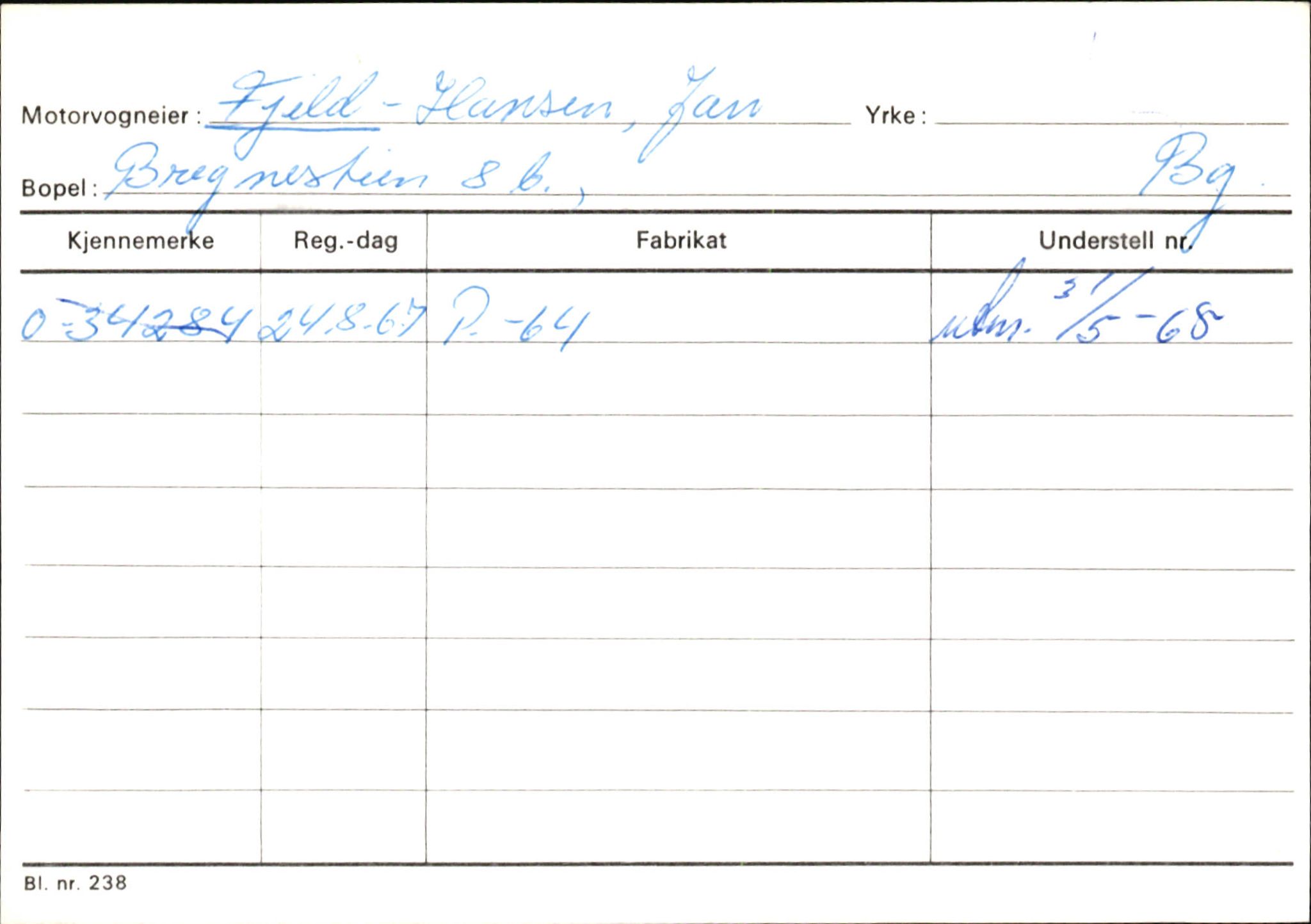 Statens vegvesen, Hordaland vegkontor, AV/SAB-A-5201/2/Hb/L0009: O-eierkort F, 1920-1971, p. 5