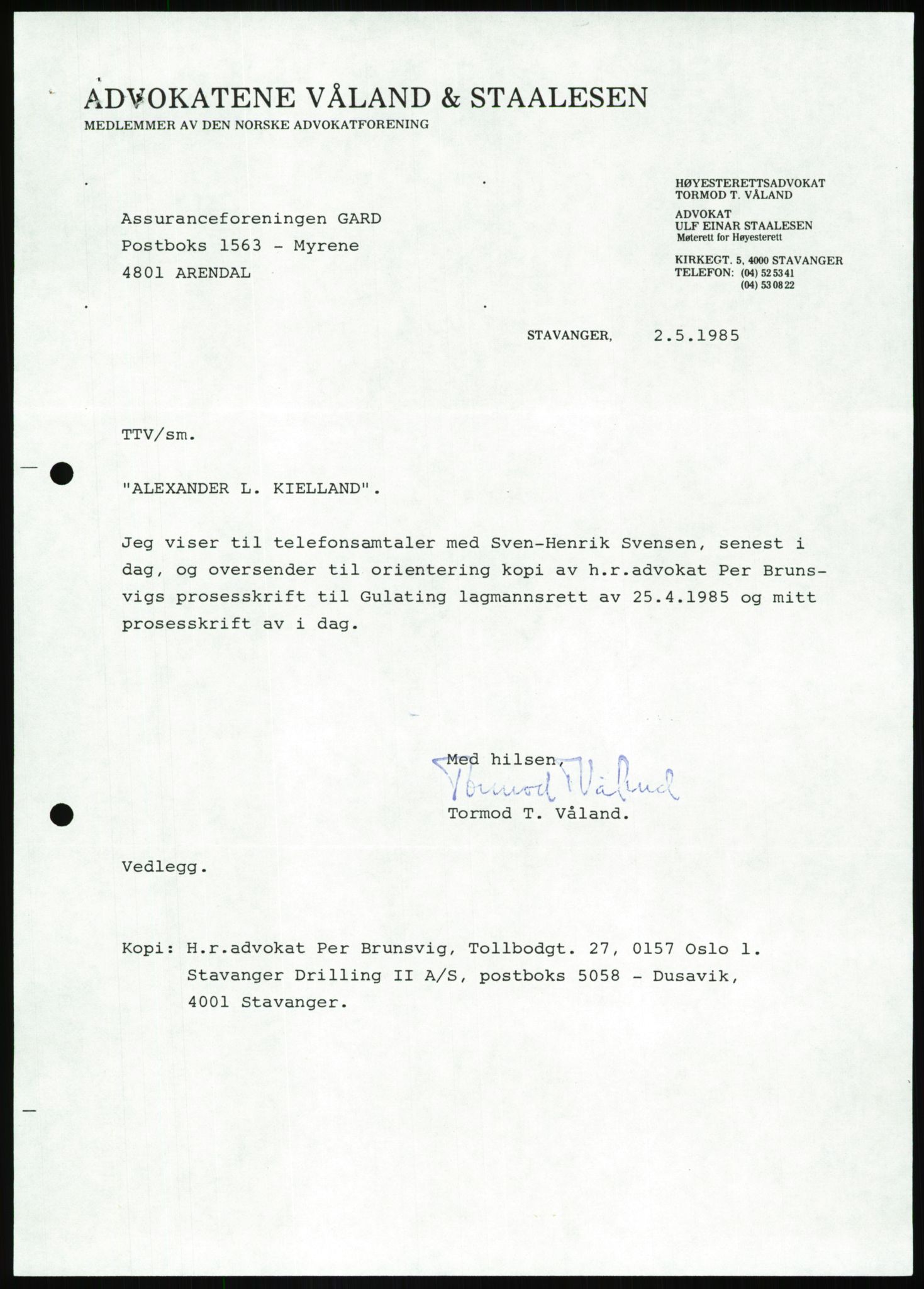 Pa 1503 - Stavanger Drilling AS, AV/SAST-A-101906/Da/L0001: Alexander L. Kielland - Begrensningssak Stavanger byrett, 1986, p. 317