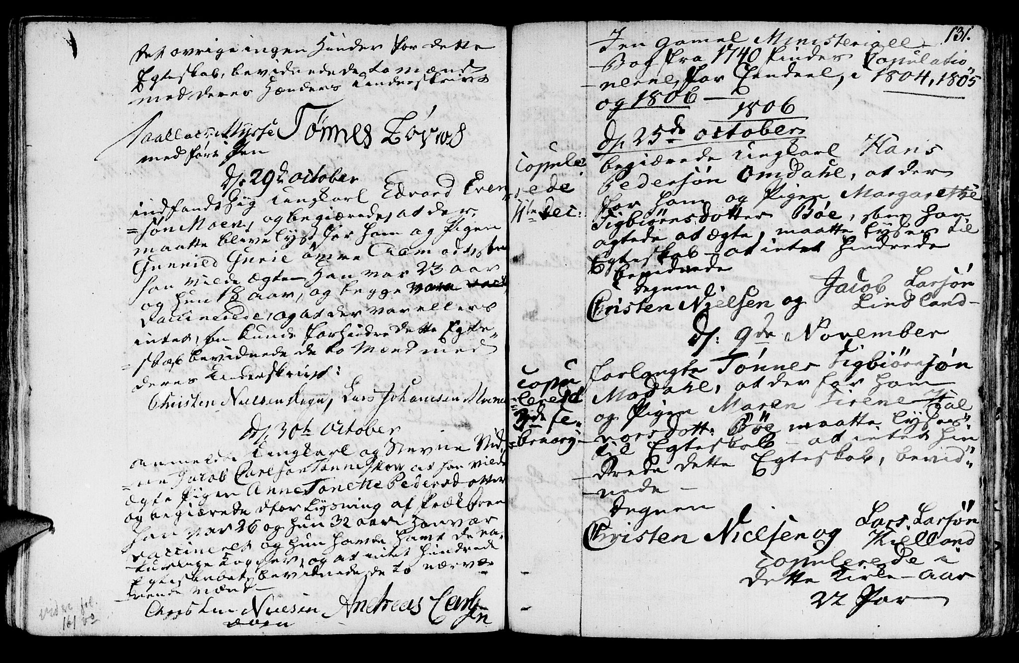 Sokndal sokneprestkontor, SAST/A-101808: Parish register (official) no. A 5, 1806-1826, p. 131