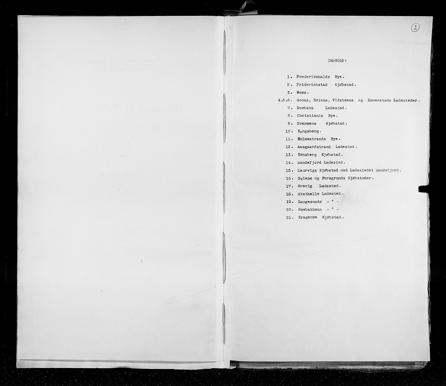 RA, Census 1825, vol. 20: Fredrikshald-Kragerø, 1825, p. 2