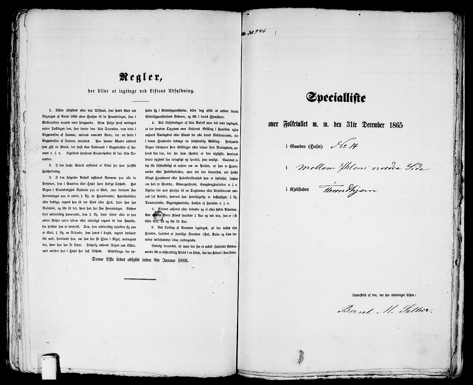 RA, 1865 census for Trondheim, 1865, p. 1971