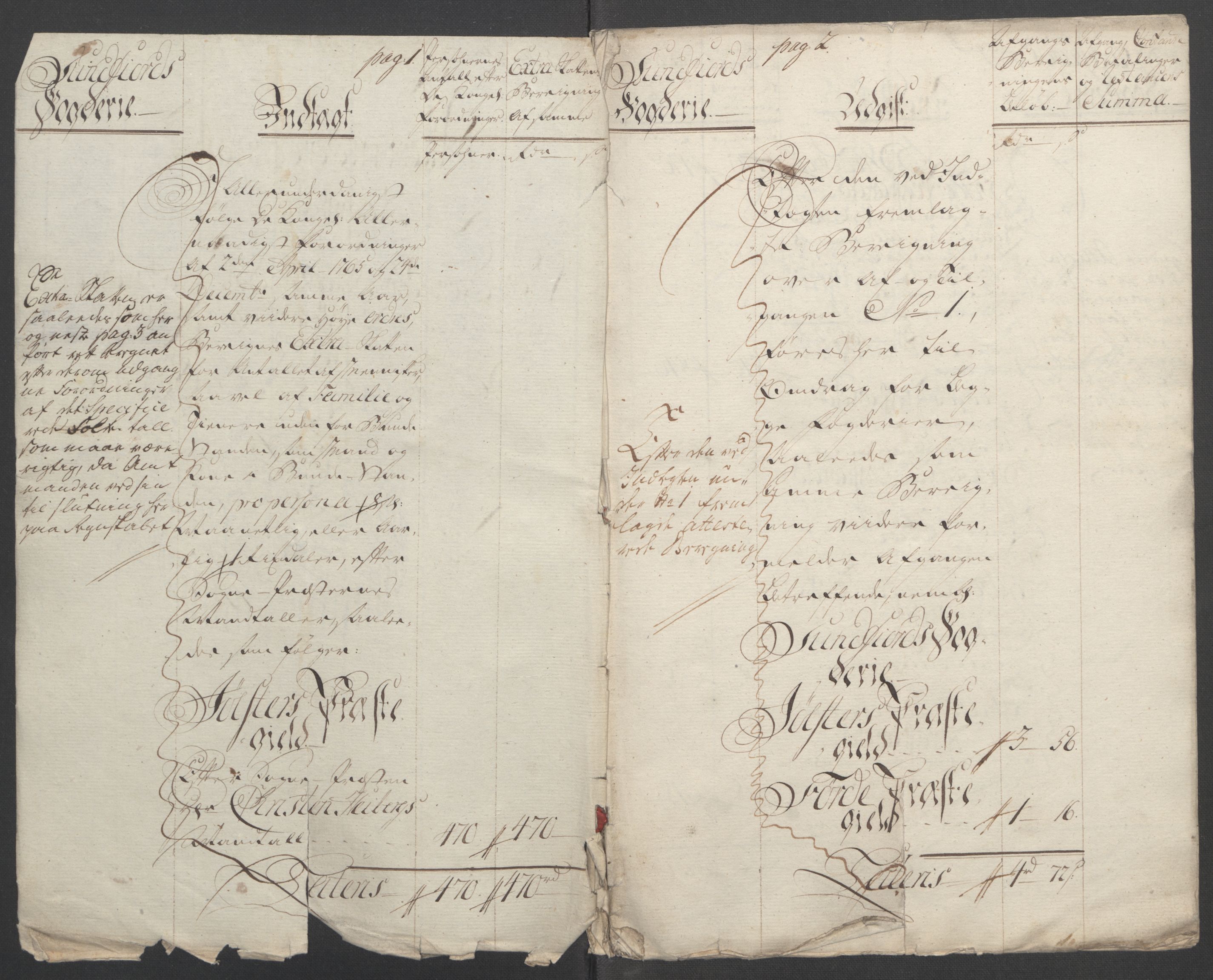 Rentekammeret inntil 1814, Reviderte regnskaper, Fogderegnskap, RA/EA-4092/R53/L3550: Ekstraskatten Sunn- og Nordfjord, 1762-1771, p. 239