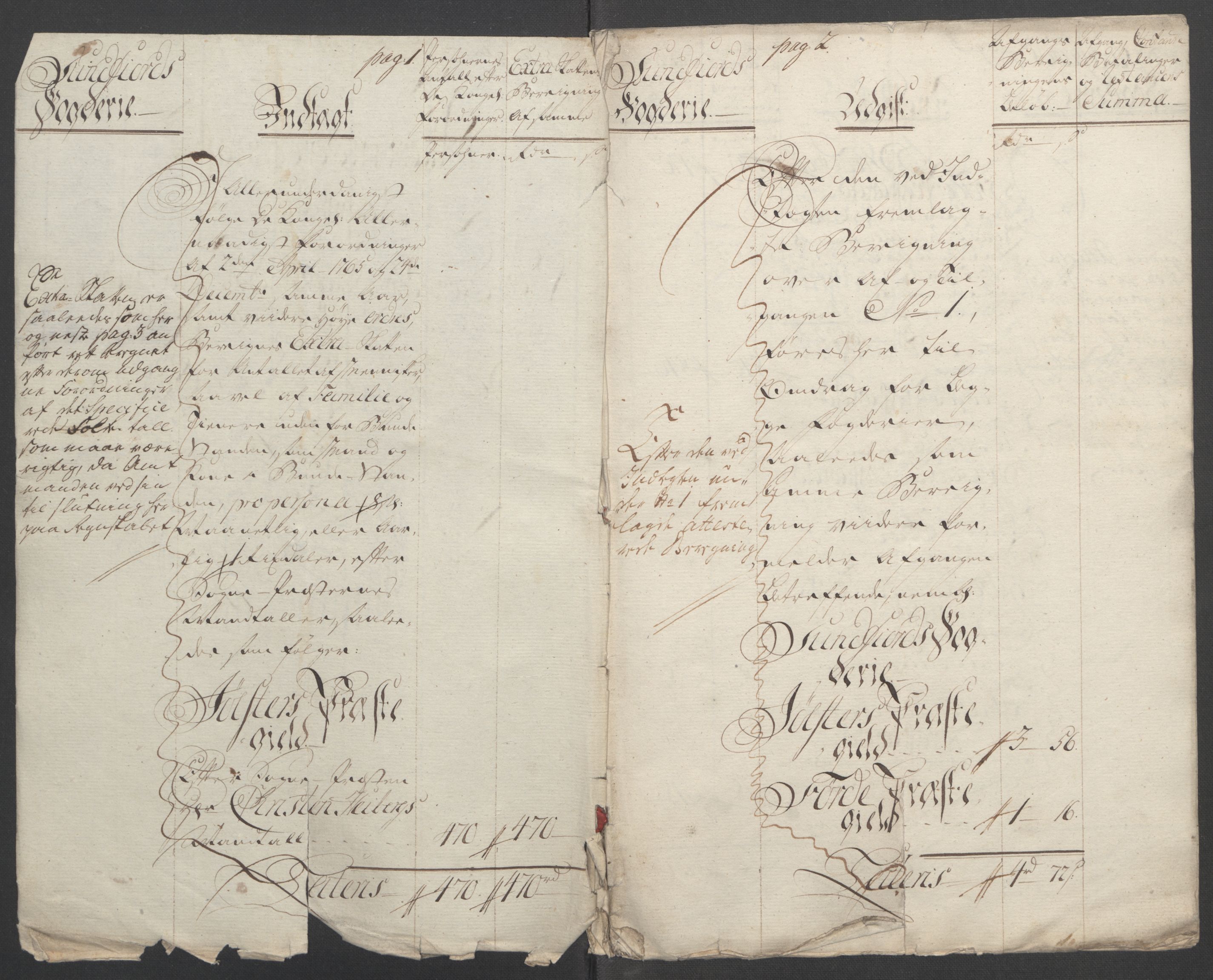 Rentekammeret inntil 1814, Reviderte regnskaper, Fogderegnskap, AV/RA-EA-4092/R53/L3550: Ekstraskatten Sunn- og Nordfjord, 1762-1771, p. 239