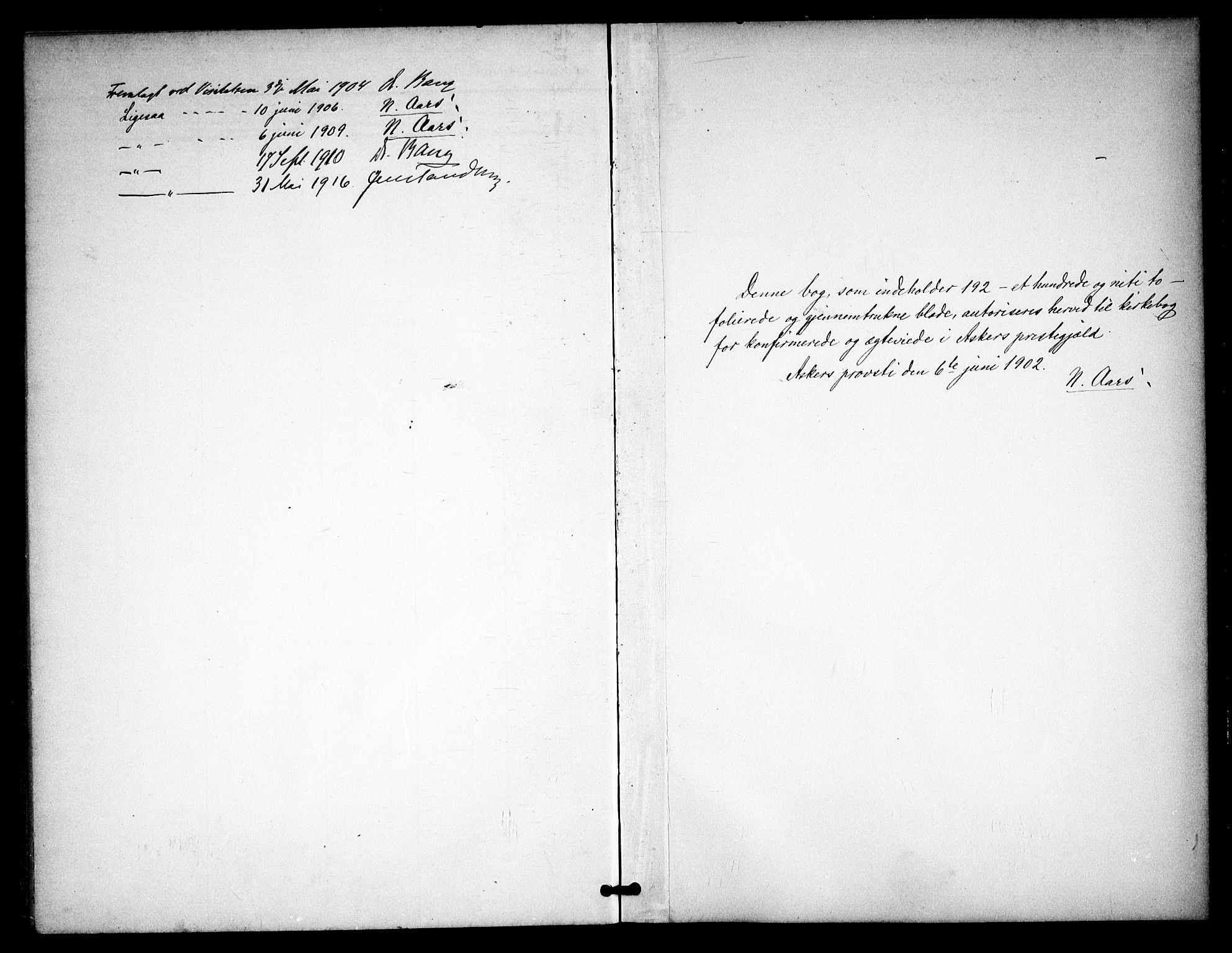 Asker prestekontor Kirkebøker, SAO/A-10256a/F/Fa/L0016: Parish register (official) no. I 16, 1900-1917