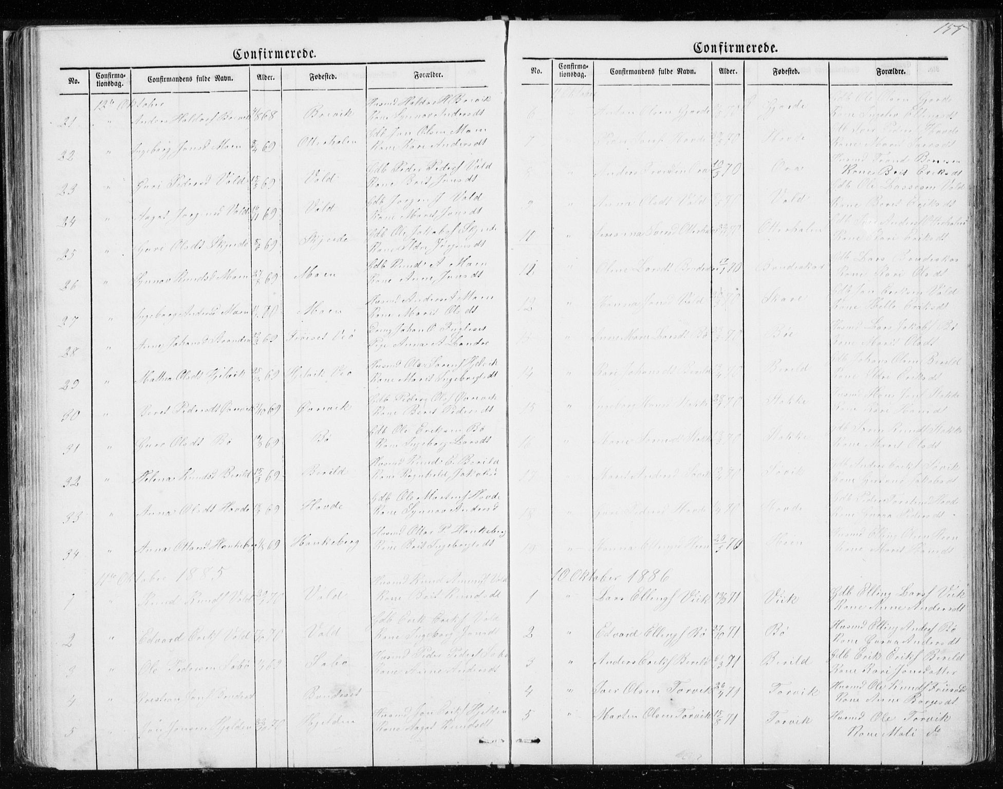 Ministerialprotokoller, klokkerbøker og fødselsregistre - Møre og Romsdal, AV/SAT-A-1454/543/L0564: Parish register (copy) no. 543C02, 1867-1915, p. 155