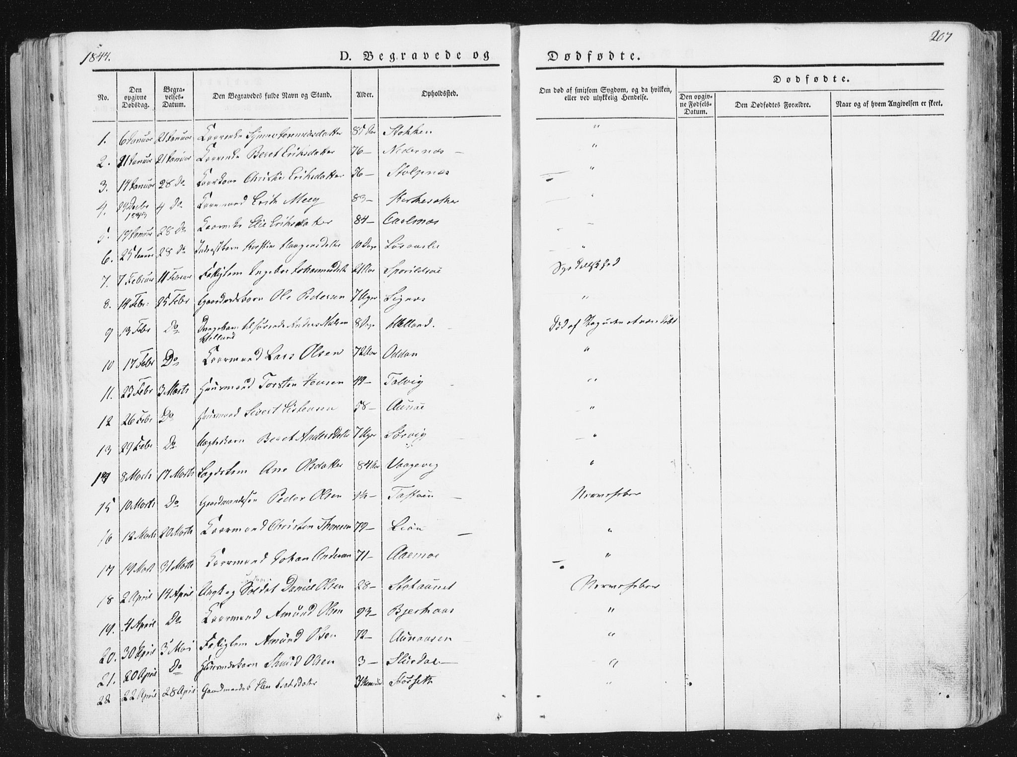Ministerialprotokoller, klokkerbøker og fødselsregistre - Sør-Trøndelag, SAT/A-1456/630/L0493: Parish register (official) no. 630A06, 1841-1851, p. 207