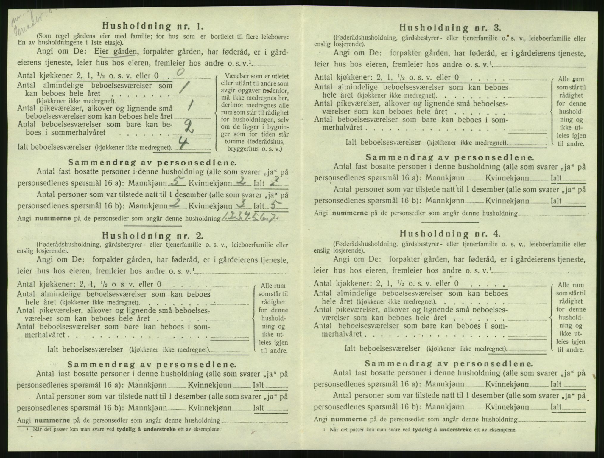 SAT, 1920 census for Leirfjord, 1920, p. 134